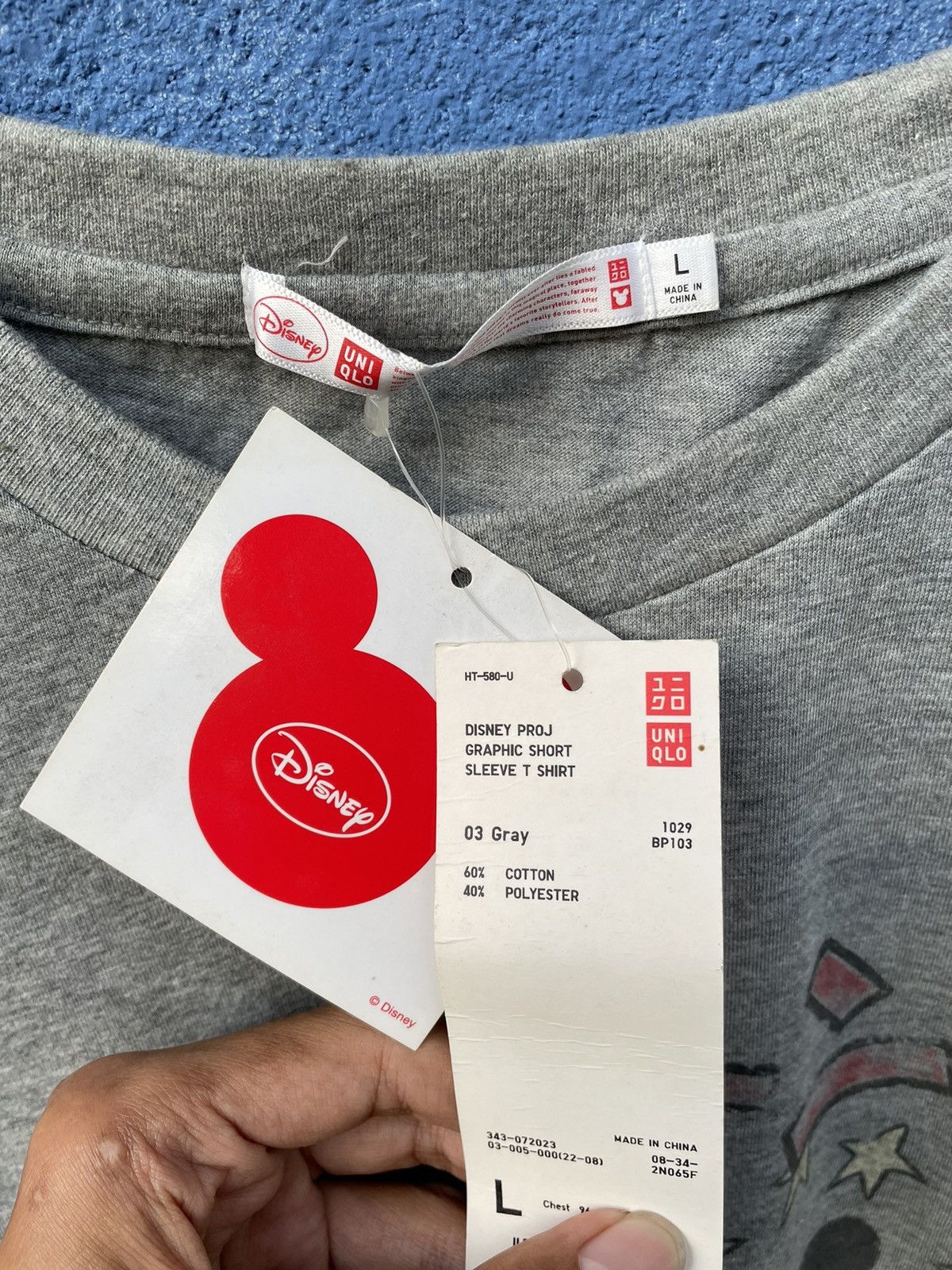 Uniqlo Vintage Deadstock Mickey Mouse Uniqlo Japanese Tee x Disney Size US L / EU 52-54 / 3 - 8 Thumbnail