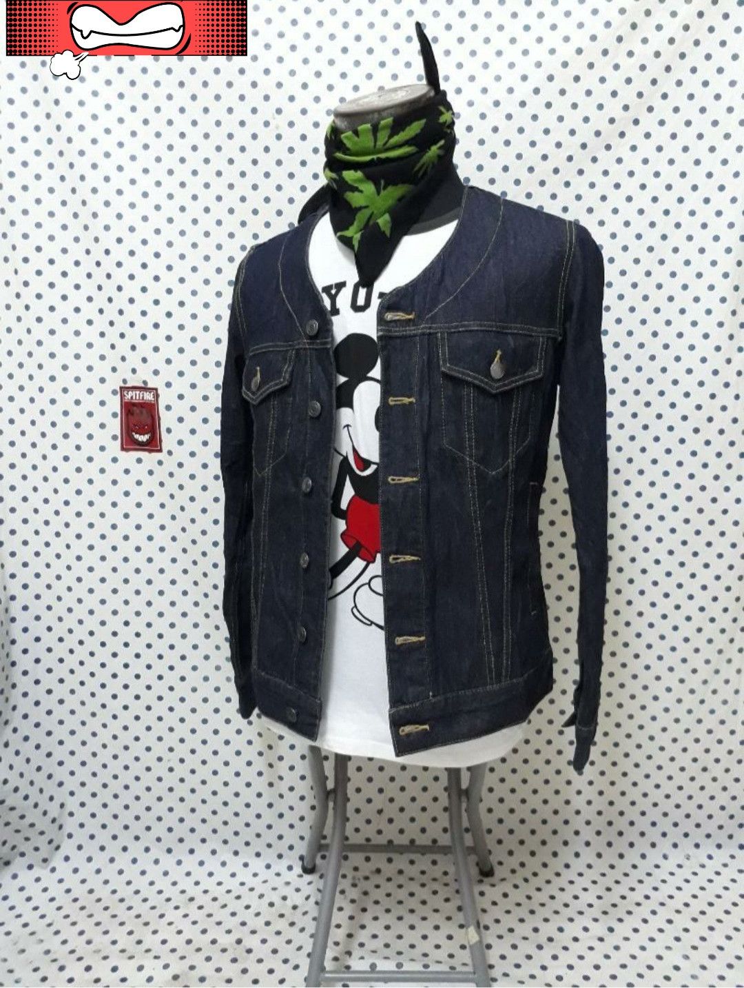 Japanese Brand 💥Jungle storm Navy blue japan denim jacket Size US M / EU 48-50 / 2 - 3 Thumbnail