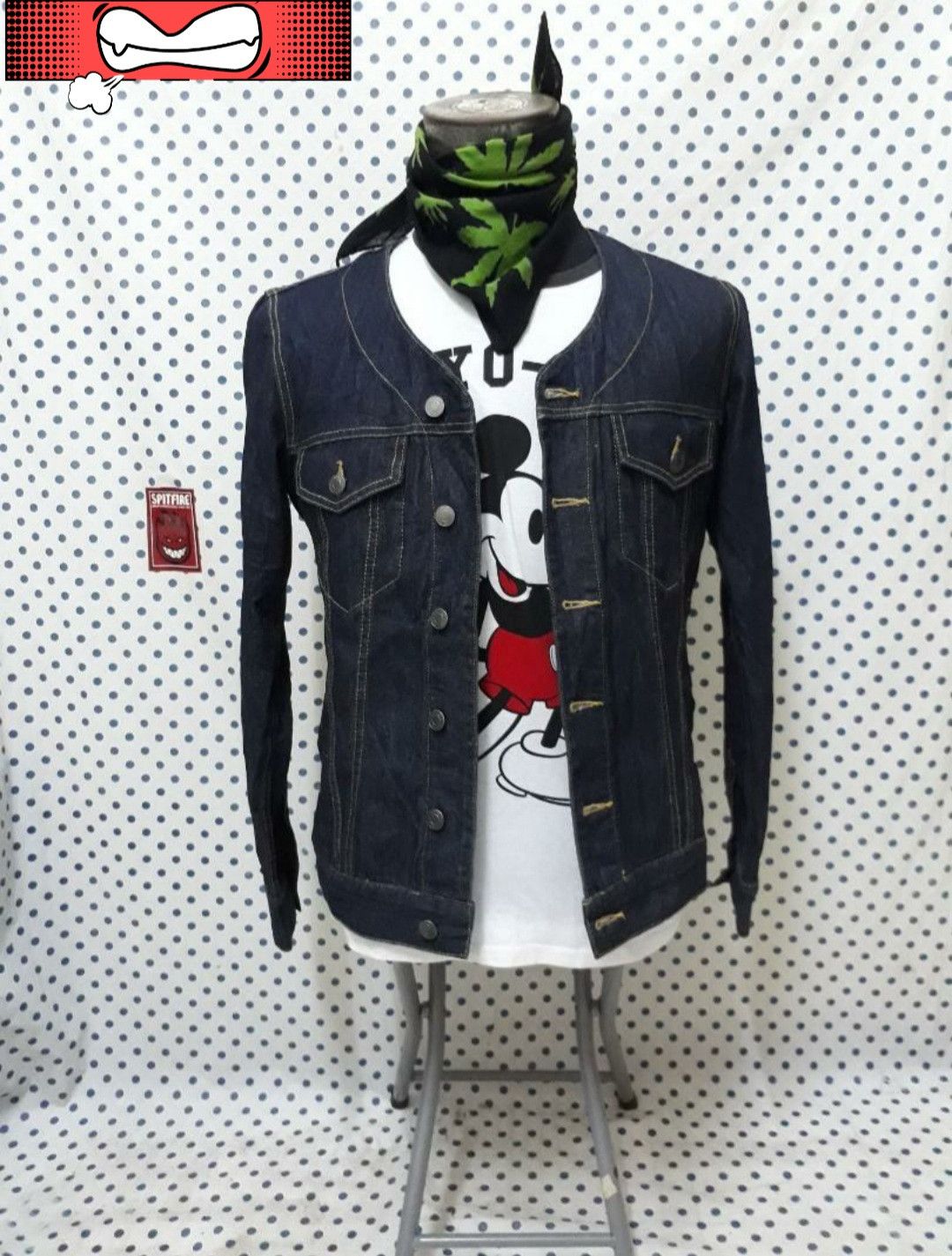 Japanese Brand 💥Jungle storm Navy blue japan denim jacket Size US M / EU 48-50 / 2 - 1 Thumbnail