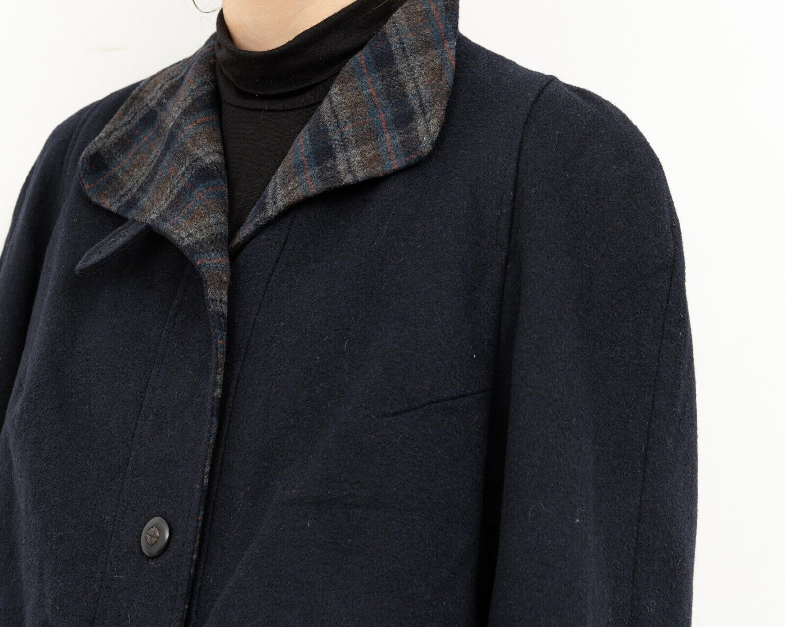 C&A × Vintage Alpacca Loden UK 18 Wool US 14 Overcoat EU 46 Jacket Winter Size L / US 10 / IT 46 - 4 Thumbnail