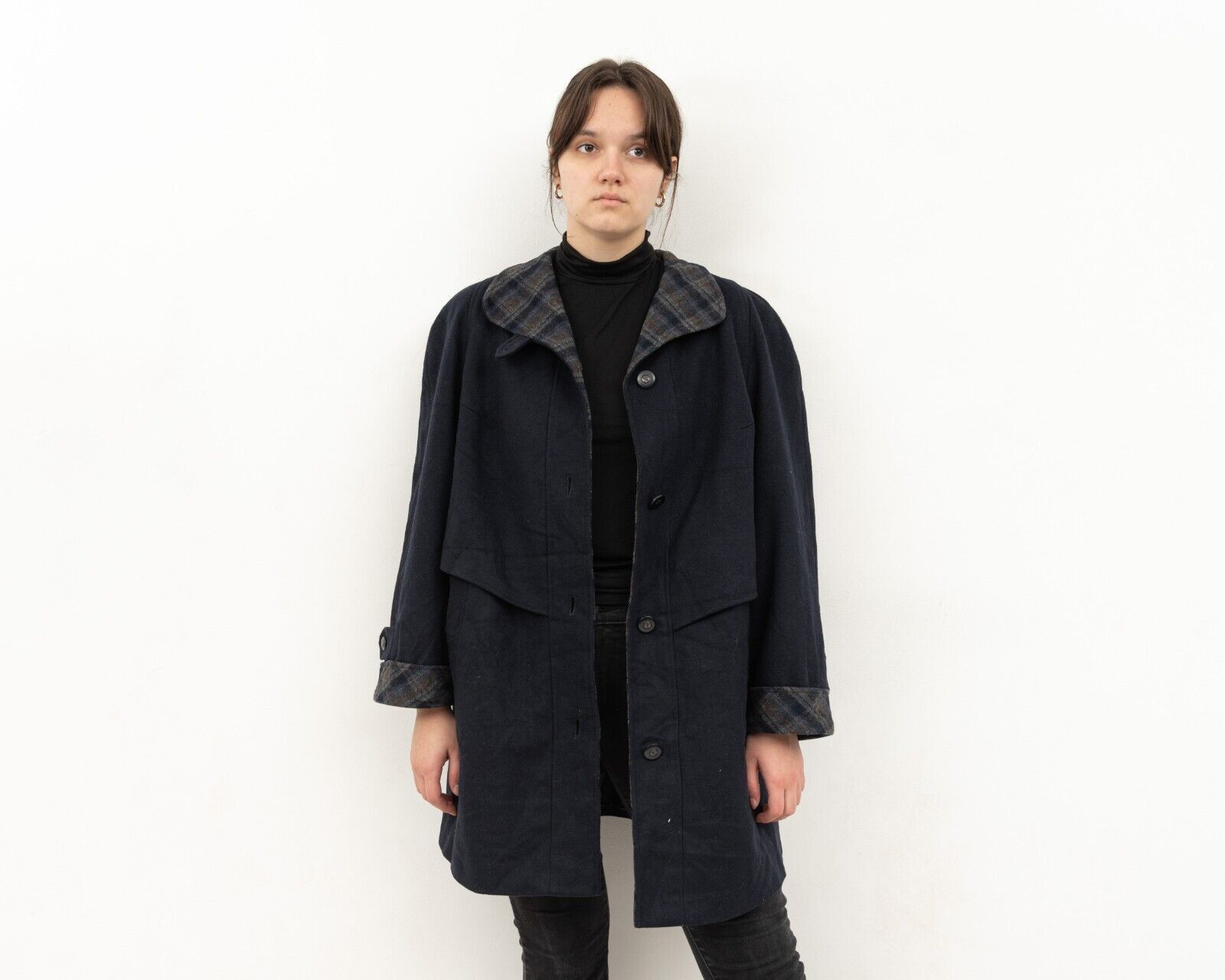 C&A × Vintage Alpacca Loden UK 18 Wool US 14 Overcoat EU 46 Jacket Winter Size L / US 10 / IT 46 - 1 Thumbnail