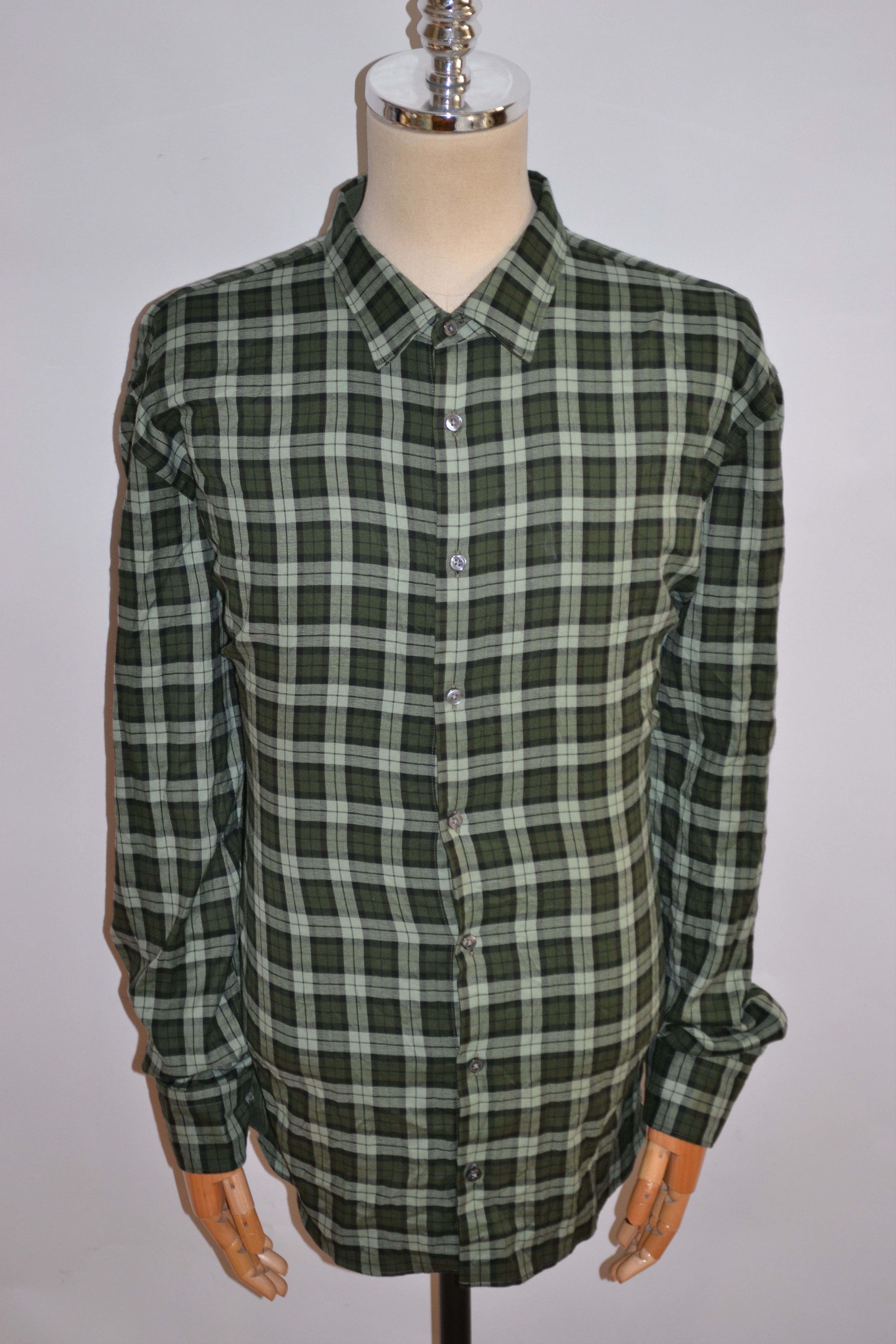 Designer HUGO BOSS Vintage Long Sleeve Check Shirt Size US XXL / EU 58 / 5 - 2 Thumbnail