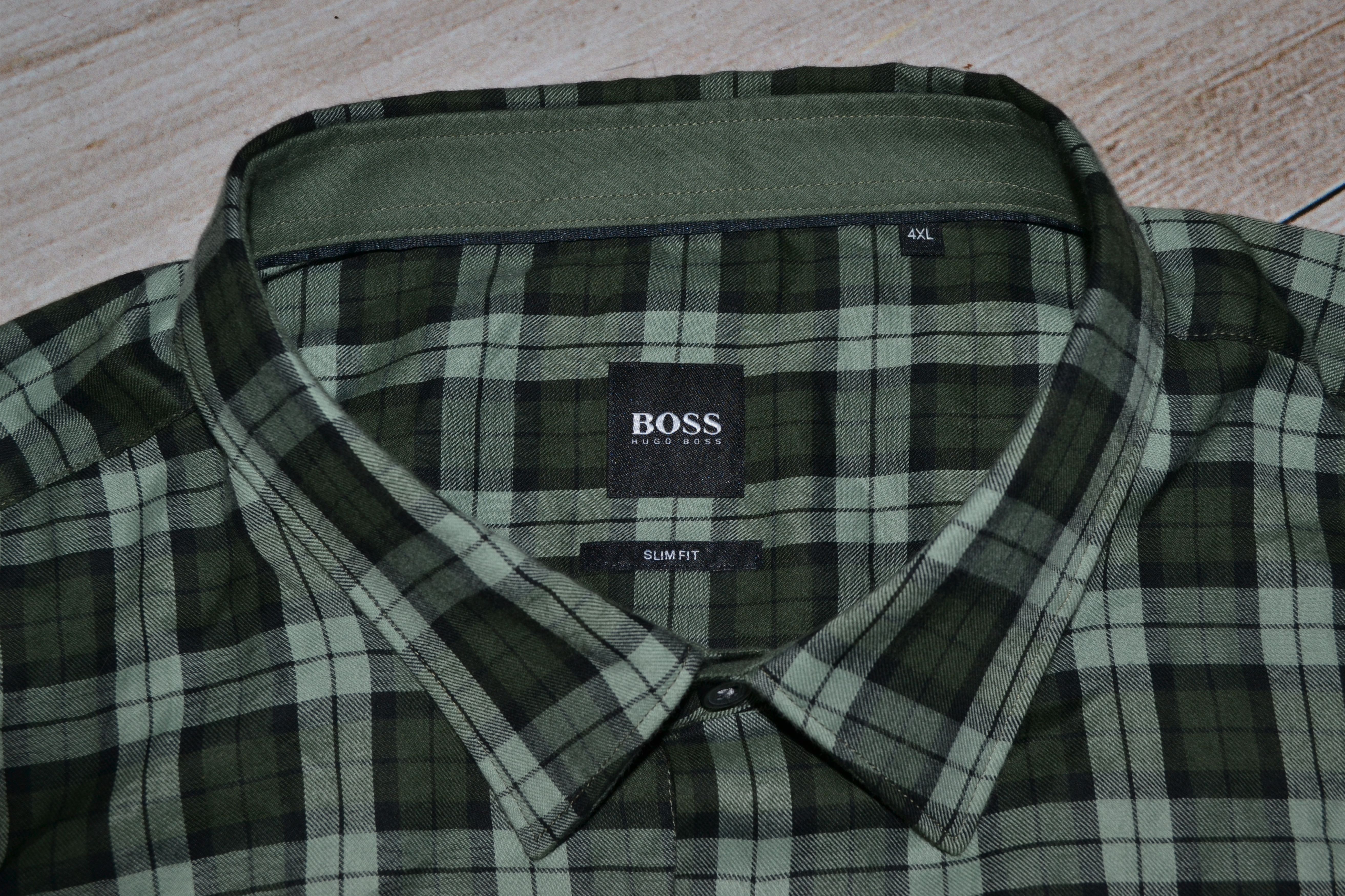 Designer HUGO BOSS Vintage Long Sleeve Check Shirt Size US XXL / EU 58 / 5 - 1 Thumbnail