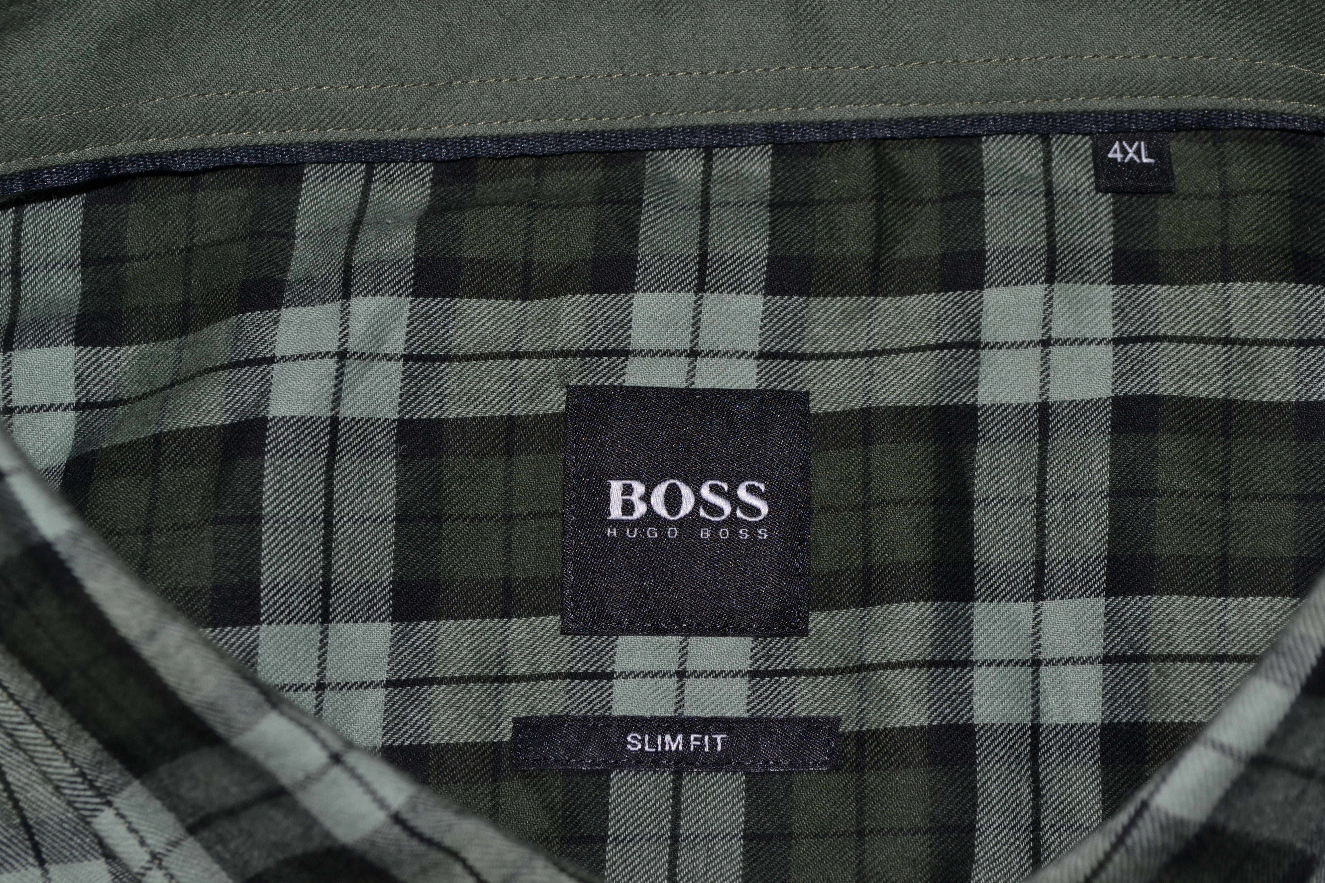 Designer HUGO BOSS Vintage Long Sleeve Check Shirt Size US XXL / EU 58 / 5 - 6 Thumbnail