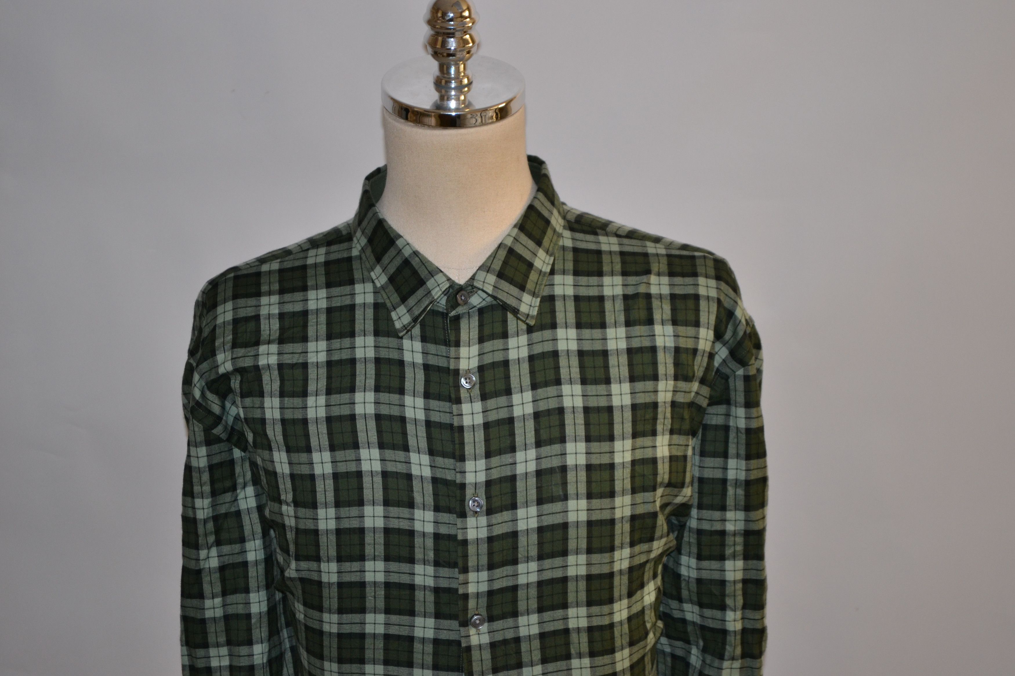 Designer HUGO BOSS Vintage Long Sleeve Check Shirt Size US XXL / EU 58 / 5 - 4 Thumbnail