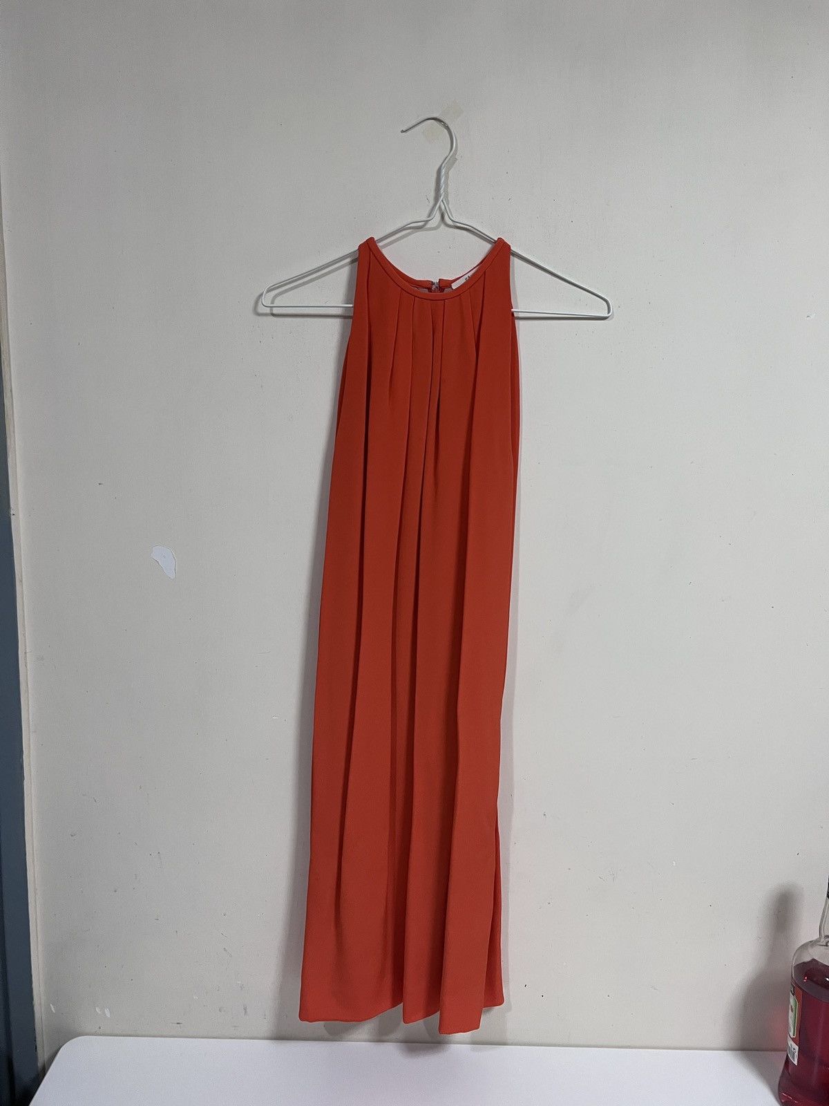 Celine phoebe philo orange silk mini dress