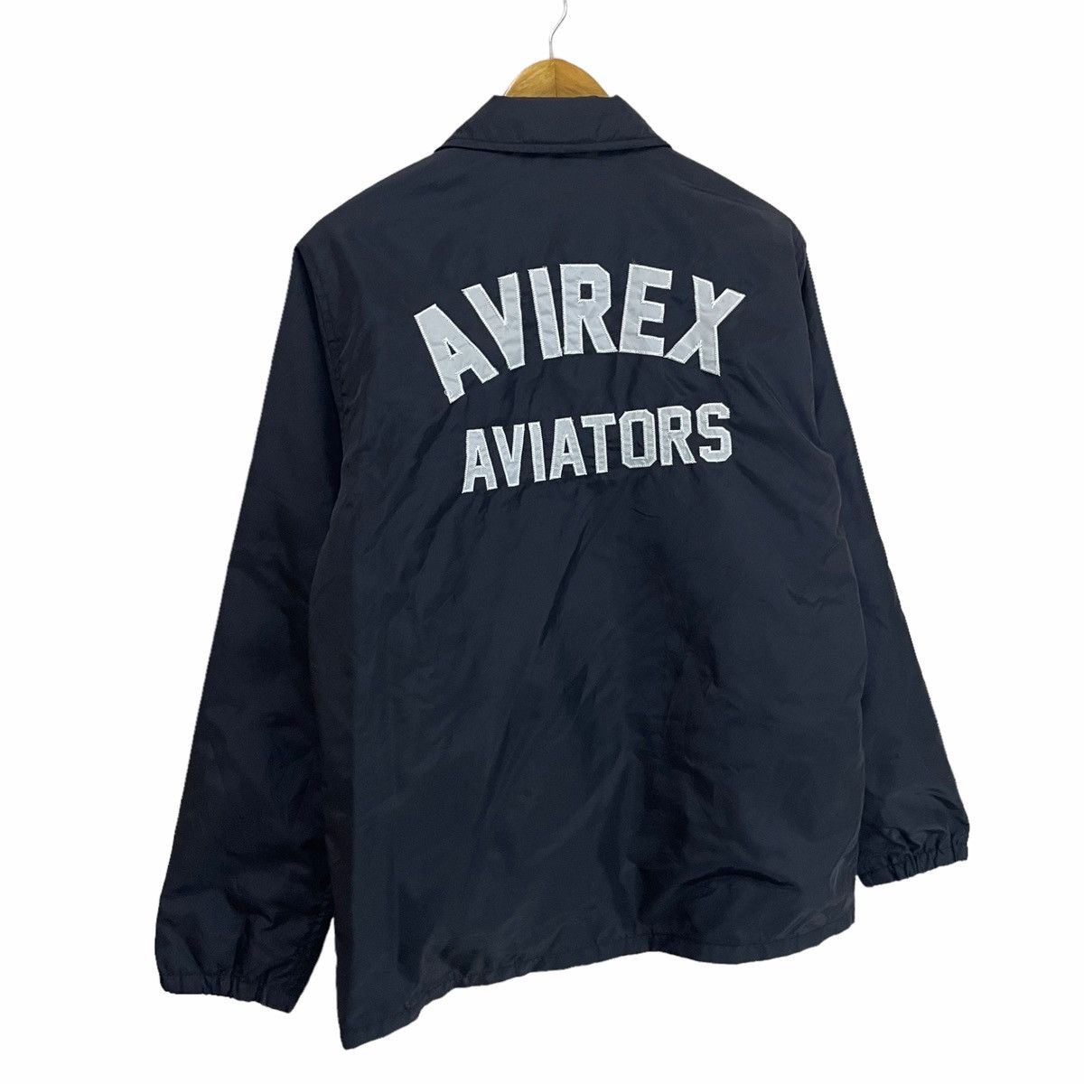 Avirex 💥 AVIREX AVIATORS MILITARY BUTTON COACH JACKET Size US L / EU 52-54 / 3 - 7 Thumbnail