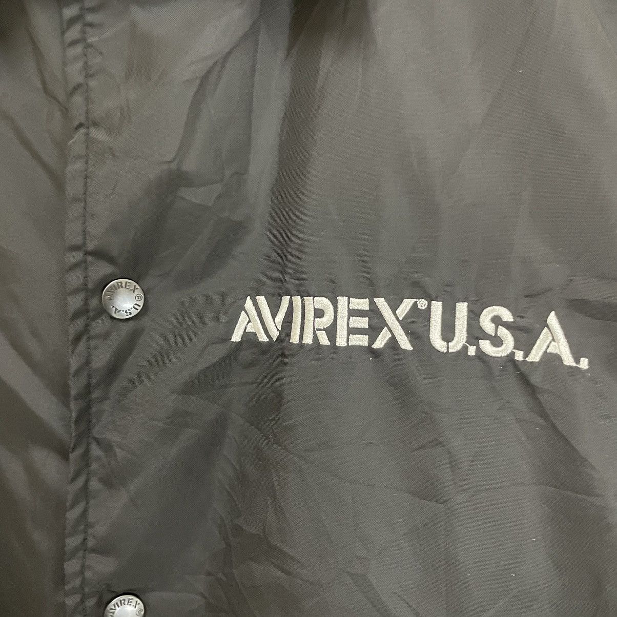 Avirex 💥 AVIREX AVIATORS MILITARY BUTTON COACH JACKET Size US L / EU 52-54 / 3 - 9 Thumbnail