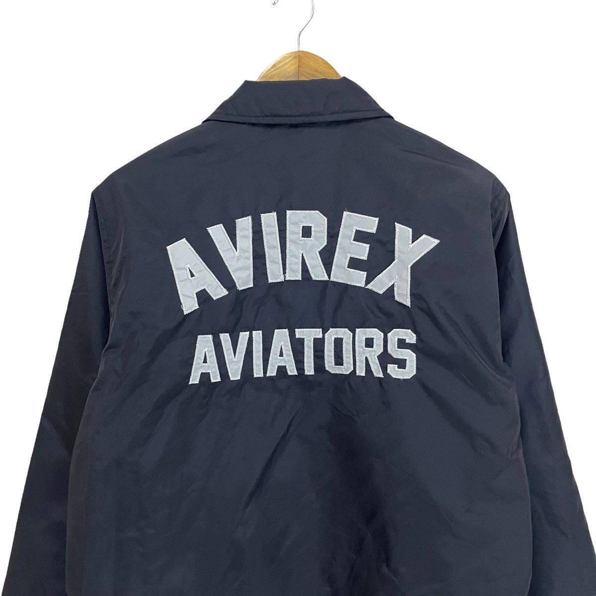Avirex 💥 AVIREX AVIATORS MILITARY BUTTON COACH JACKET Size US L / EU 52-54 / 3 - 8 Thumbnail
