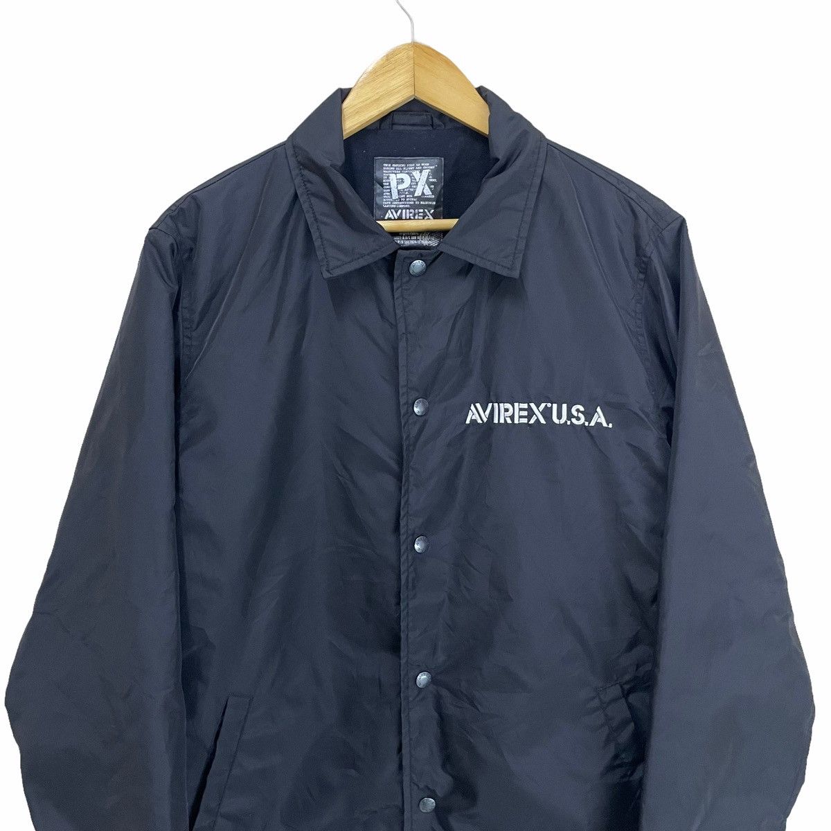 Avirex 💥 AVIREX AVIATORS MILITARY BUTTON COACH JACKET Size US L / EU 52-54 / 3 - 5 Thumbnail