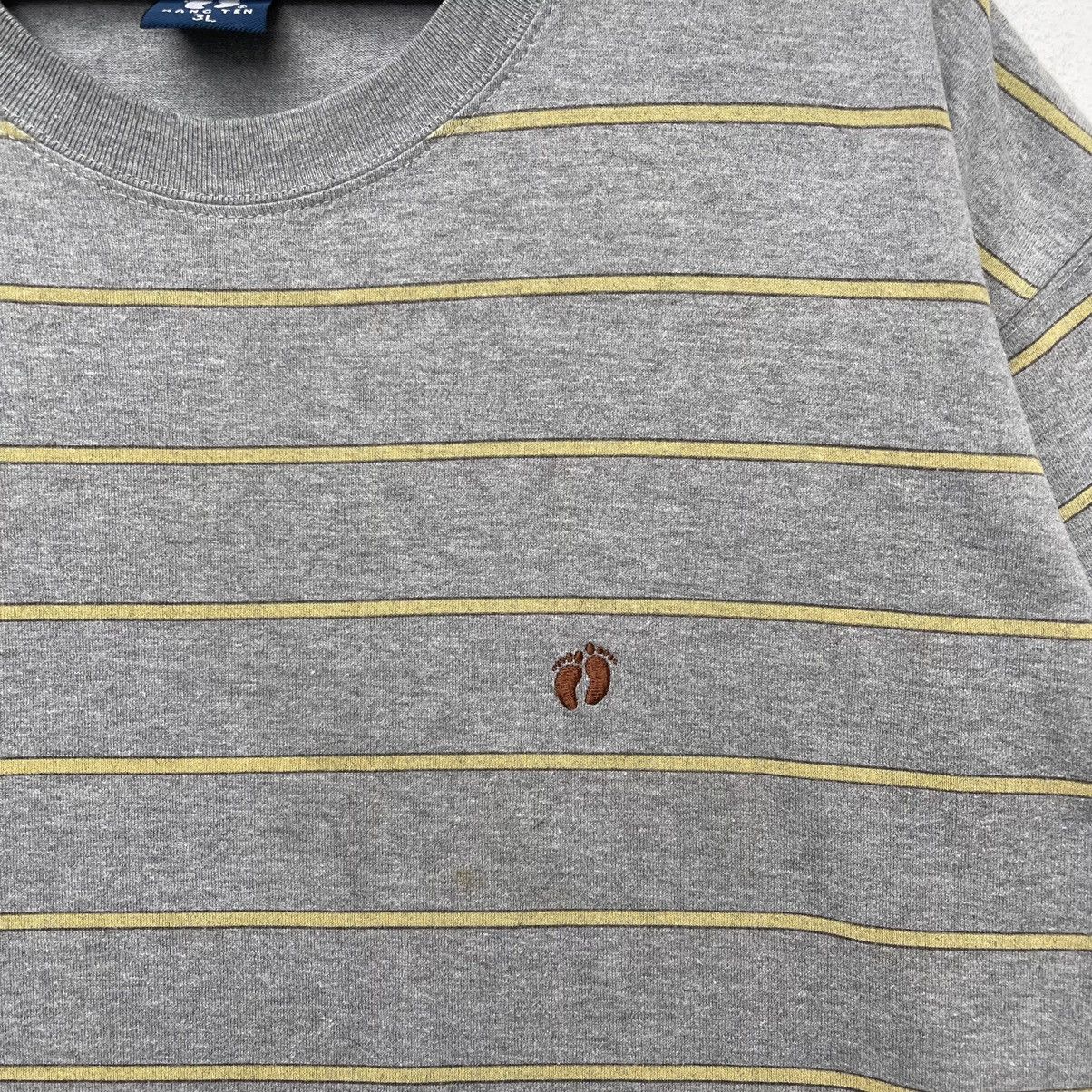 Hang Ten Vintage 90s Hang Ten Stripes Big Logo T-Shirt | Spell Out Size US XXL / EU 58 / 5 - 3 Thumbnail