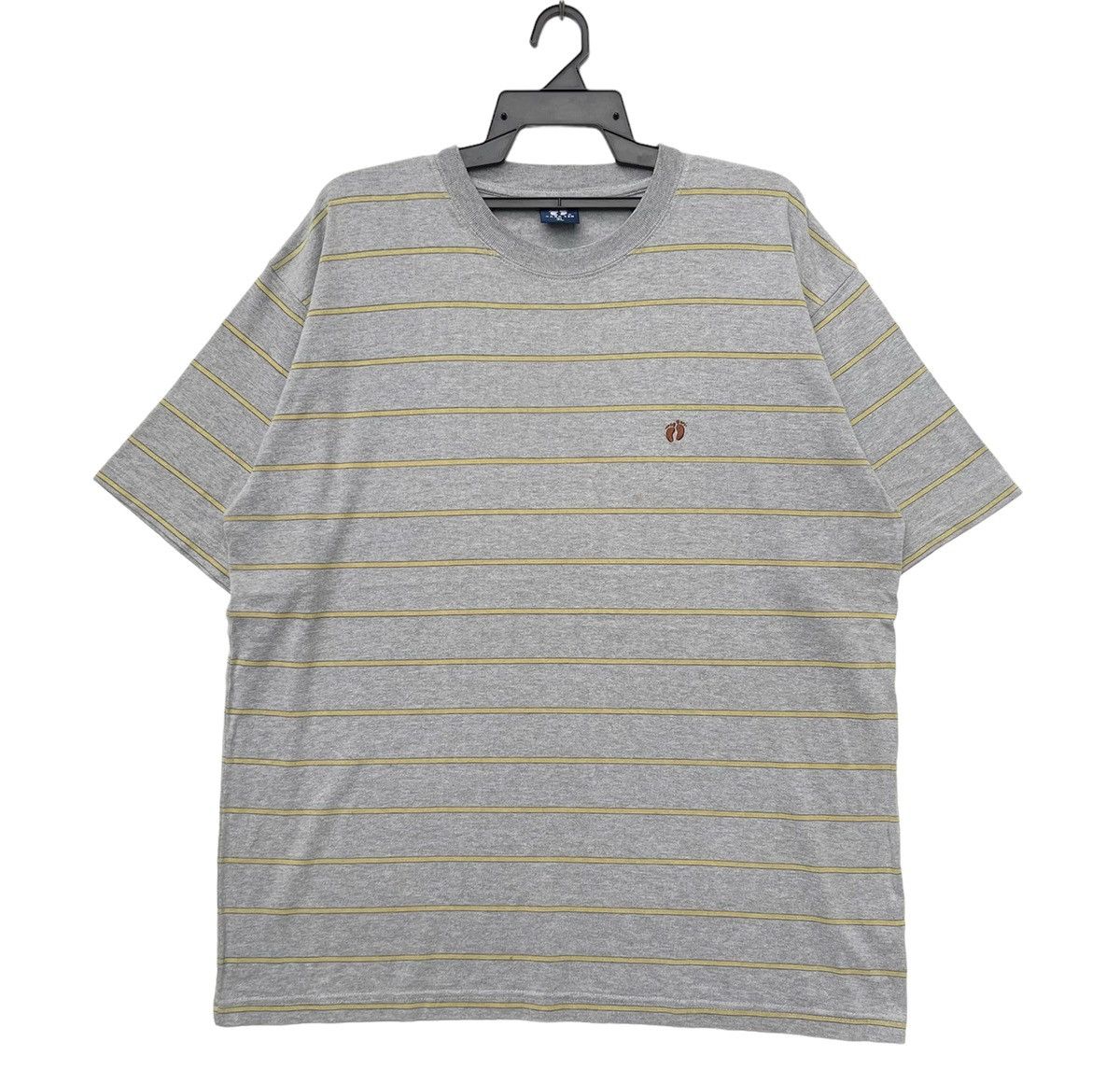 Hang Ten Vintage 90s Hang Ten Stripes Big Logo T-Shirt | Spell Out Size US XXL / EU 58 / 5 - 1 Thumbnail