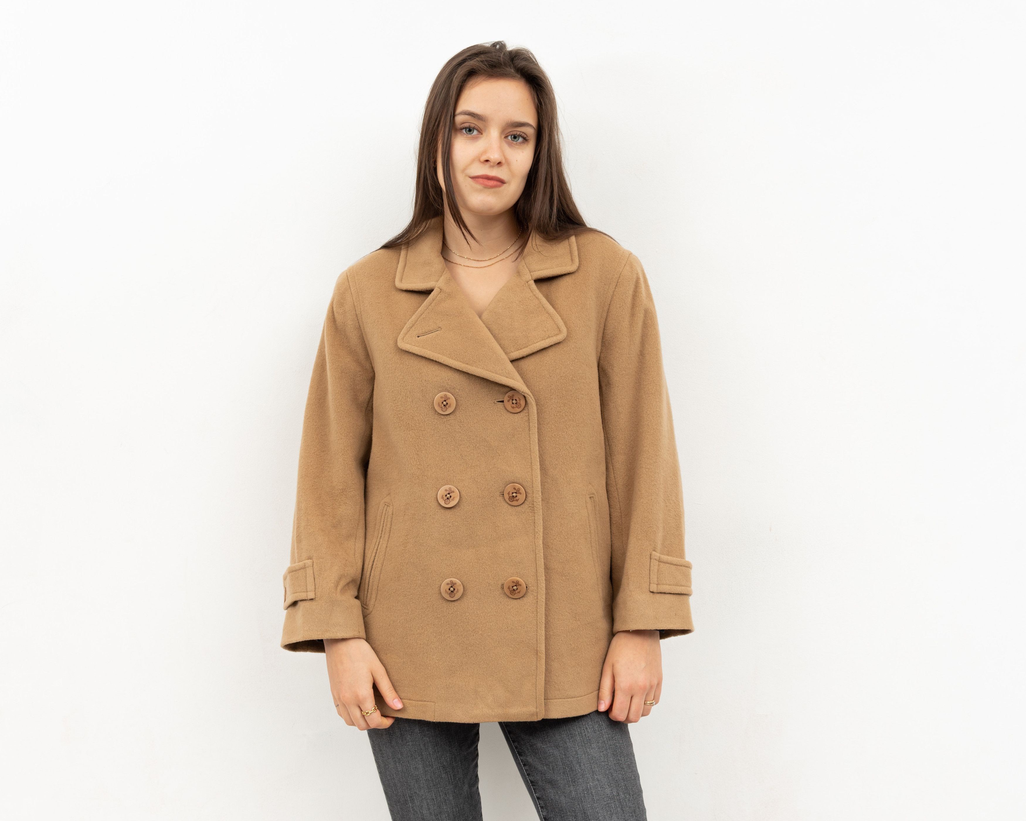 L.L. Bean × Vintage Vintage Bellandi Wool Jacket Naval Anchor buttons Coat Size S / US 4 / IT 40 - 1 Thumbnail