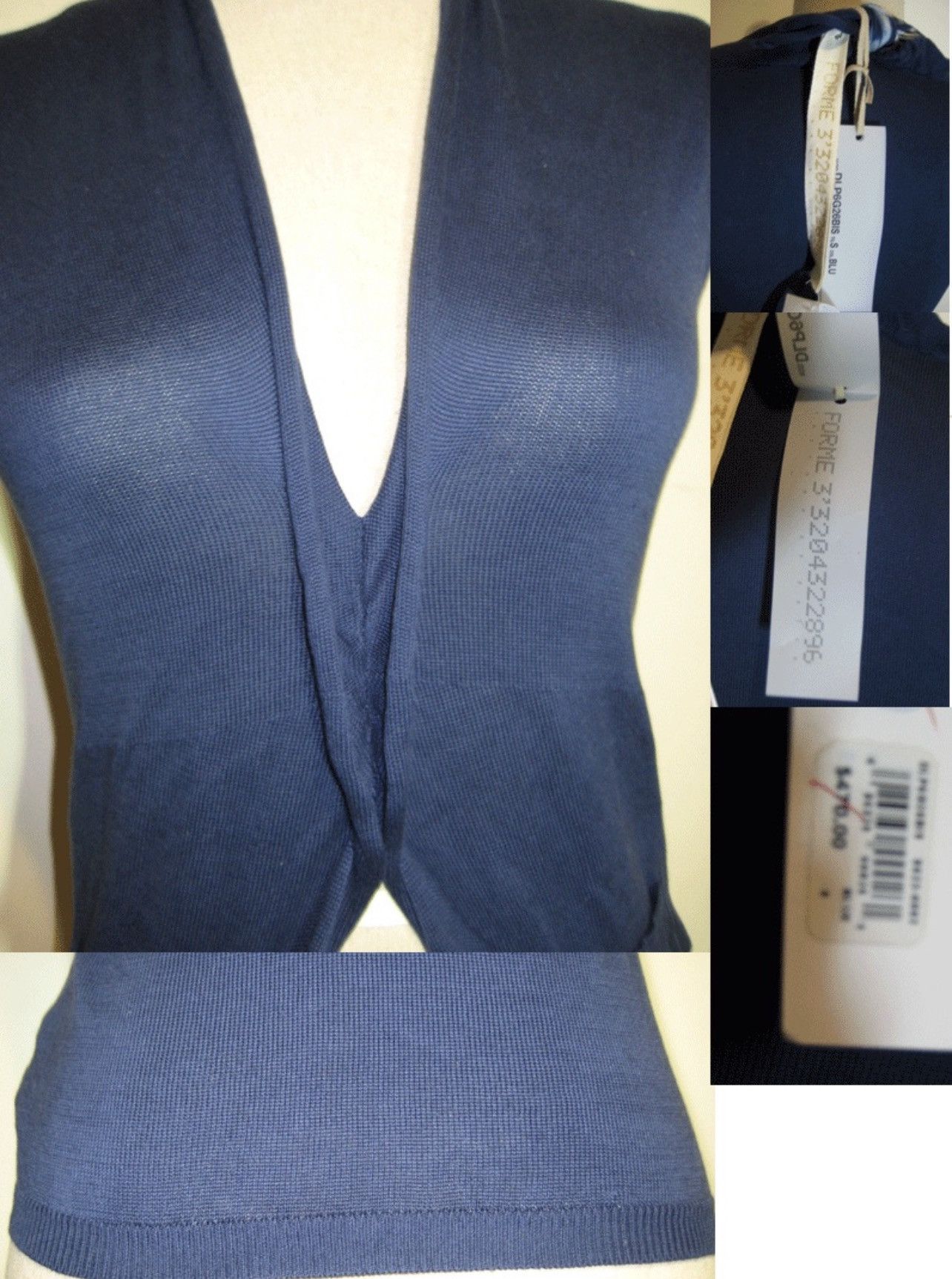 Forme D'Expression Forme D’Expression Knit Sleeveless Sweater Top Shirt Size S / US 4 / IT 40 - 7 Thumbnail