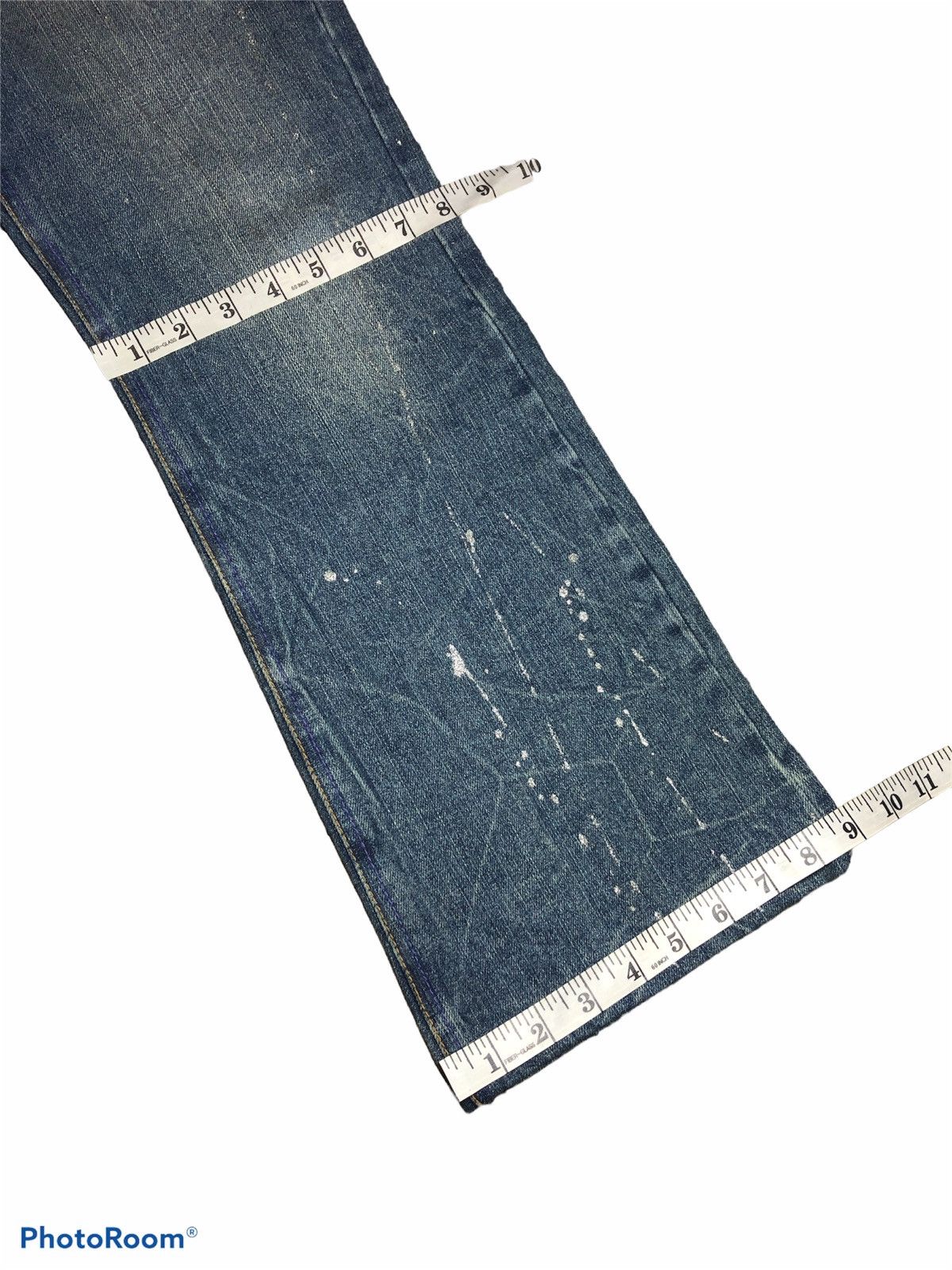 Other FLARED⚡️⚡️PLACE PLAN DISTRESSED PAINTED DENIM Size 33" - 7 Thumbnail