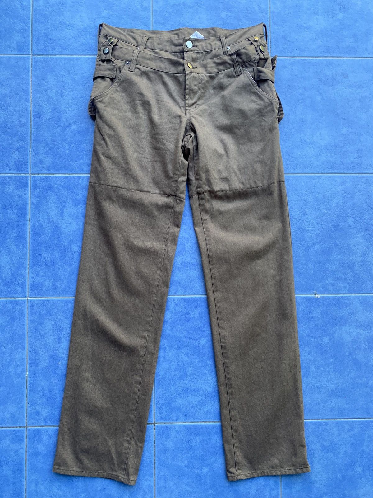 Japanese Brand Double Waist PPFM Pants Size US 31 - 4 Thumbnail