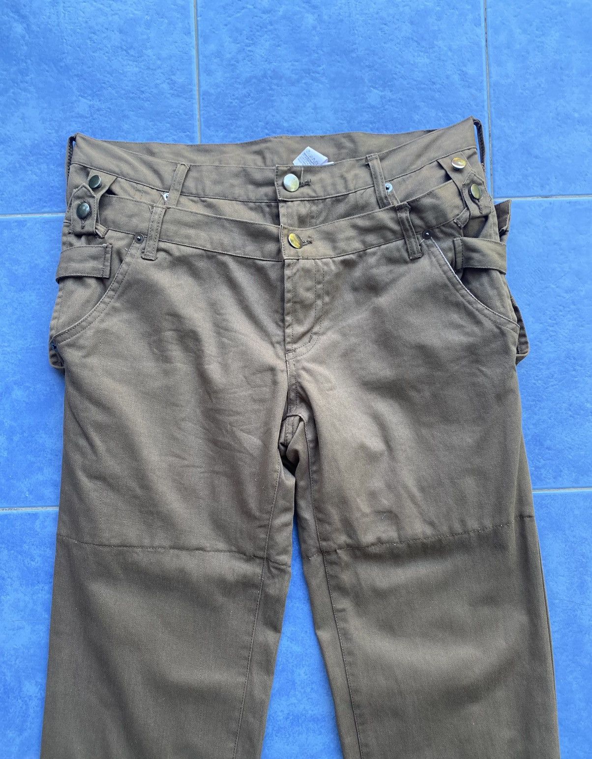 Japanese Brand Double Waist PPFM Pants Size US 31 - 5 Thumbnail