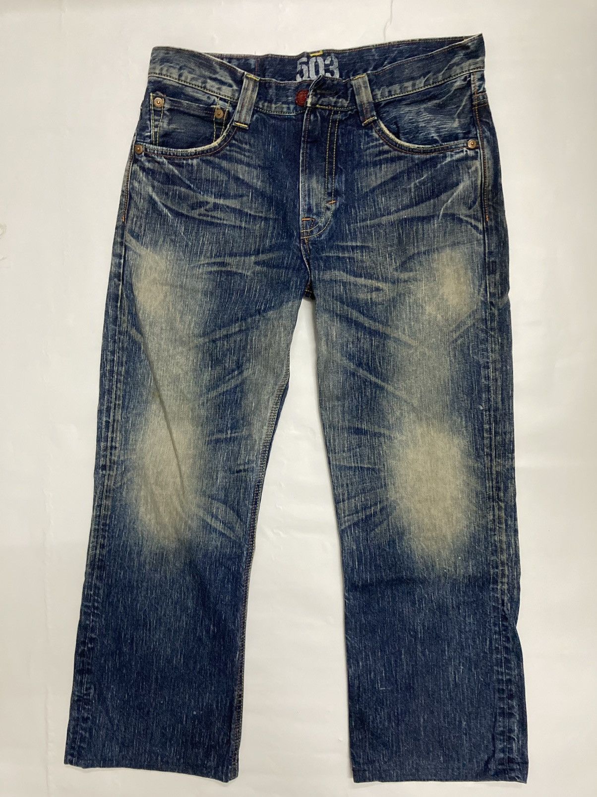 【美品】EDWIN BLUE TRIP 503 FLARE W34 L33 FLARE🔥VINTAGE EDWIN 503 FLARE BLUE TRIP MADE IN JAPAN JEANS