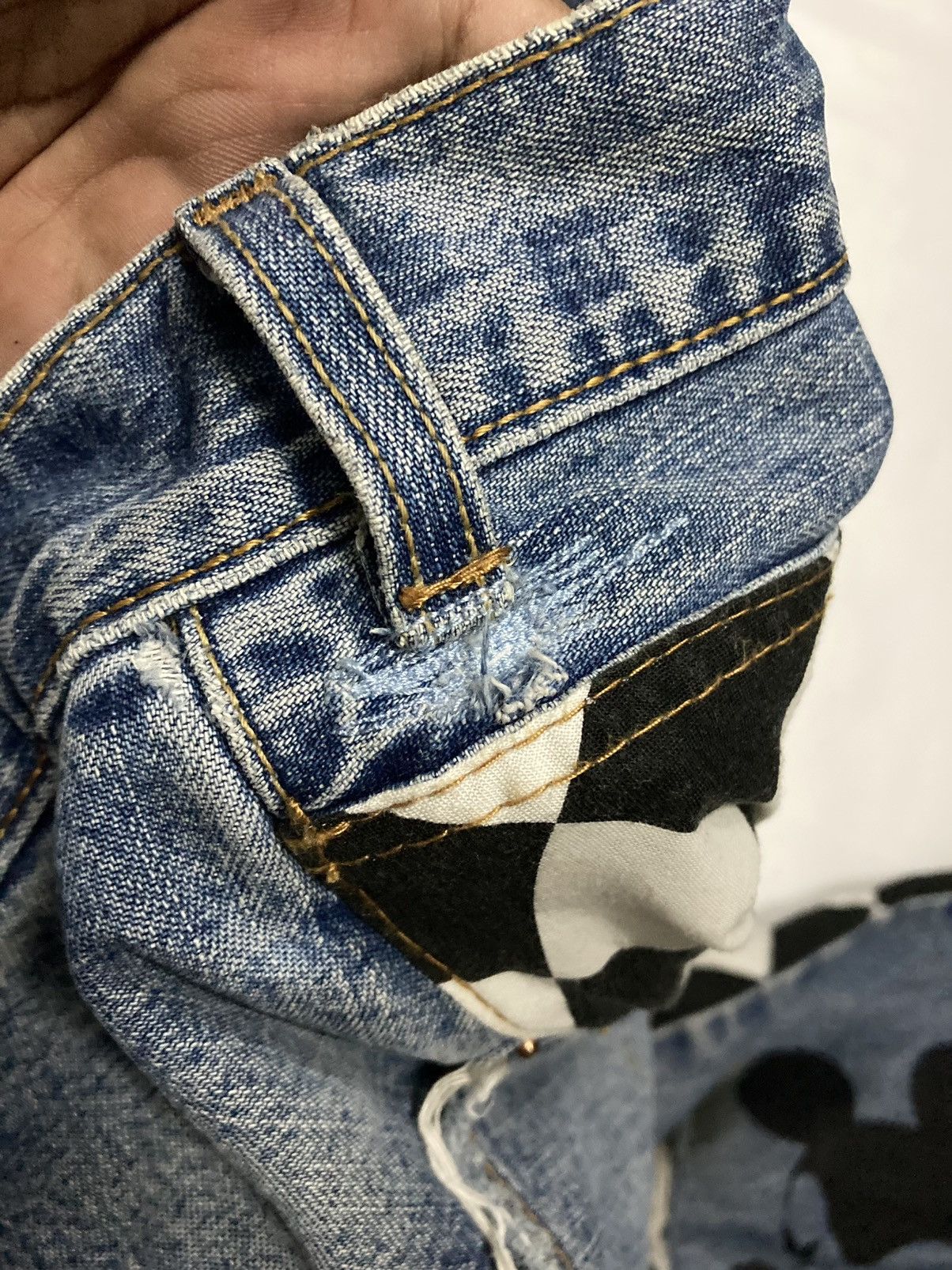 Levi's Levis 569 Loose Straight Fit Custom Distressed Jeans Size US 34 / EU 50 - 13 Thumbnail