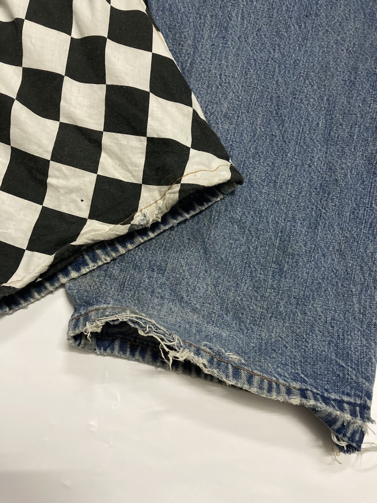 Levi's Levis 569 Loose Straight Fit Custom Distressed Jeans Size US 34 / EU 50 - 10 Thumbnail