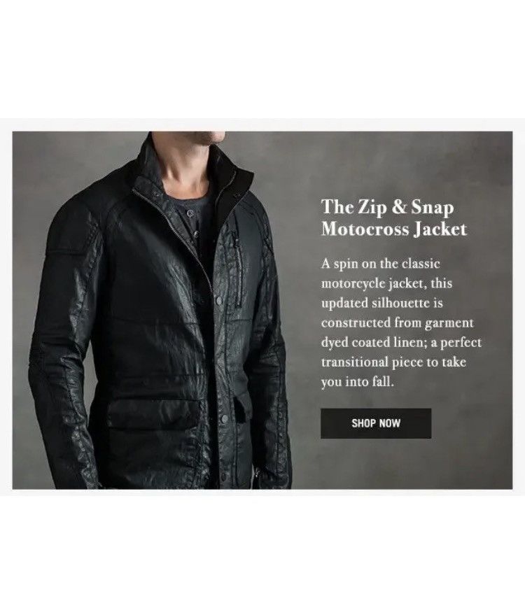 John Varvatos Motocross jacket. 52 Size US L / EU 52-54 / 3 - 3 Thumbnail