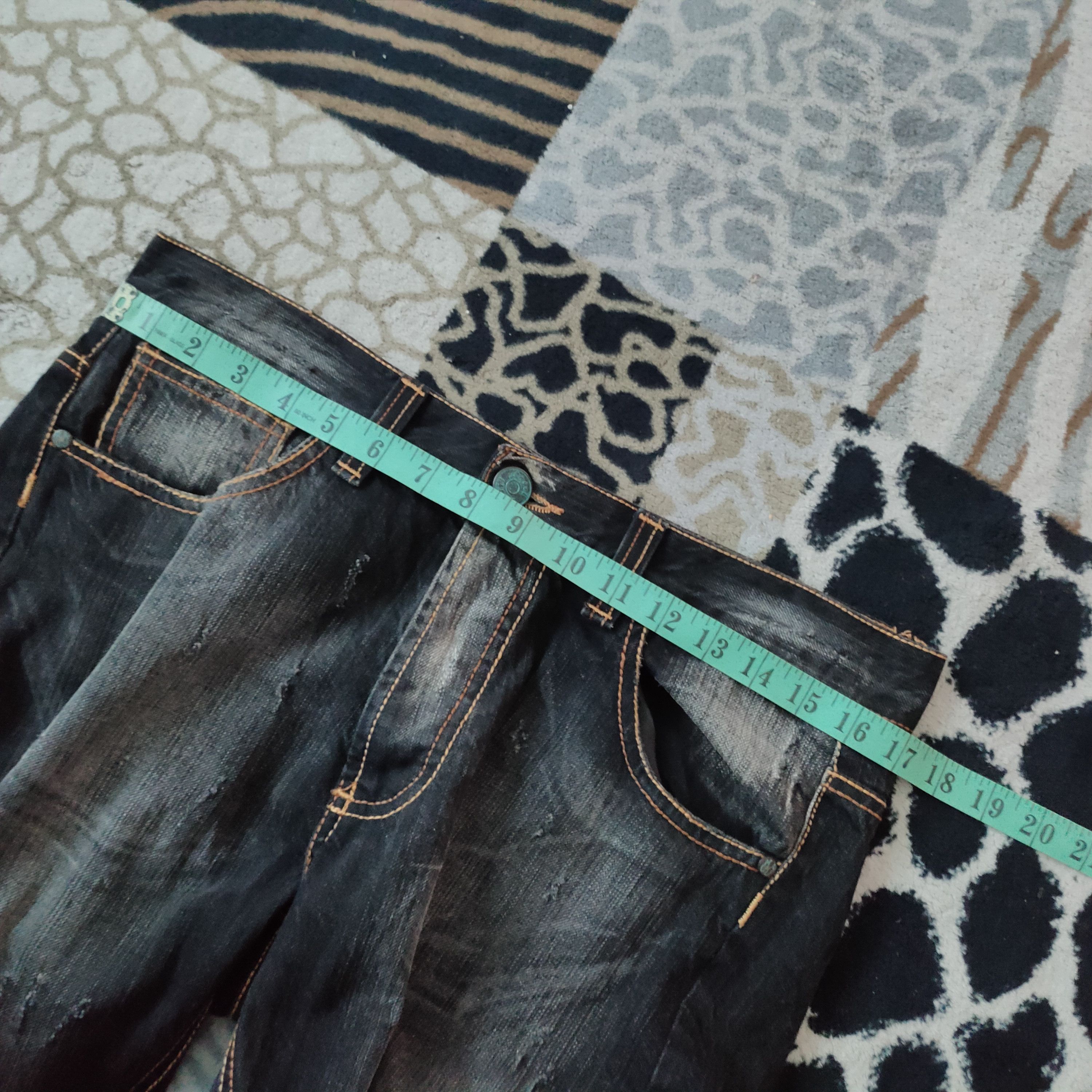 Japanese Brand angel devil distressed denim pants Size US 34 / EU 50 - 11 Thumbnail