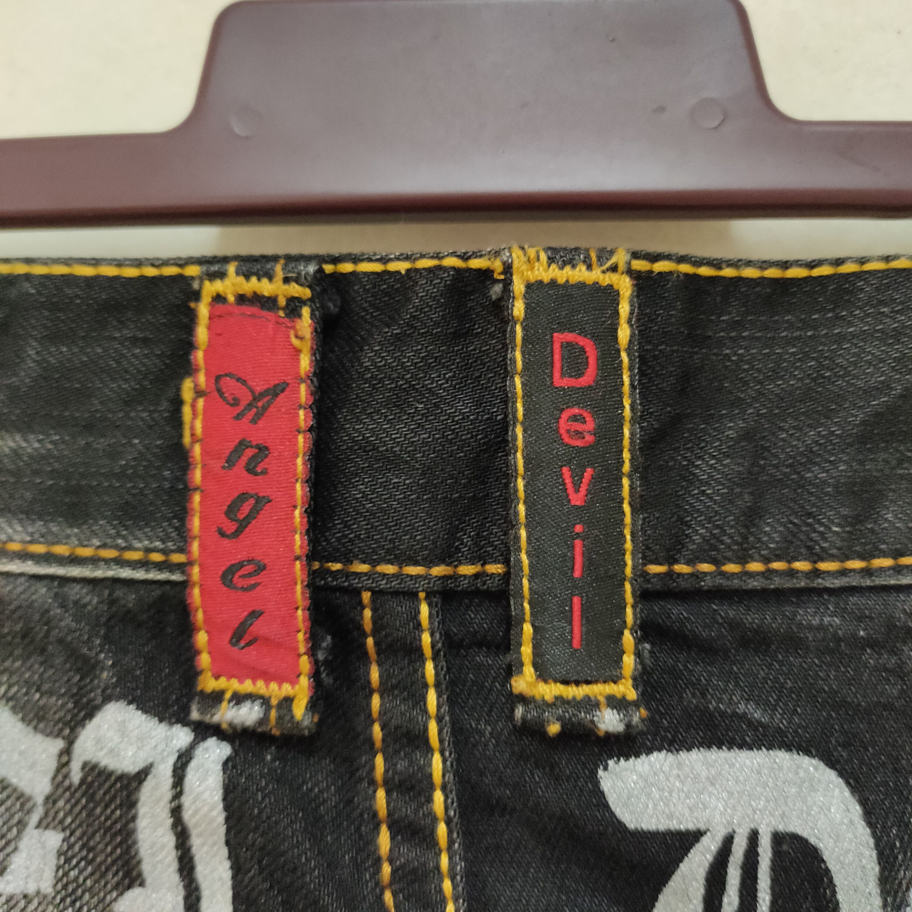 Japanese Brand angel devil distressed denim pants Size US 34 / EU 50 - 6 Thumbnail