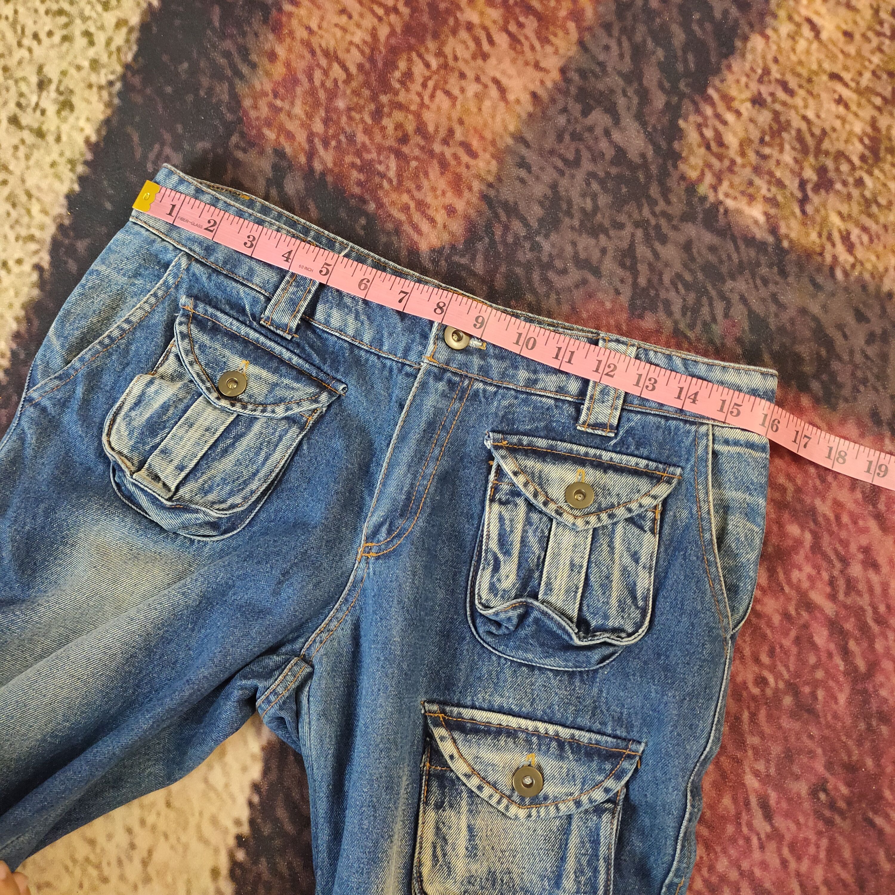 Japanese Brand Denim Pants Multipockets Tactical Indigo Size US 32 / EU 48 - 8 Thumbnail