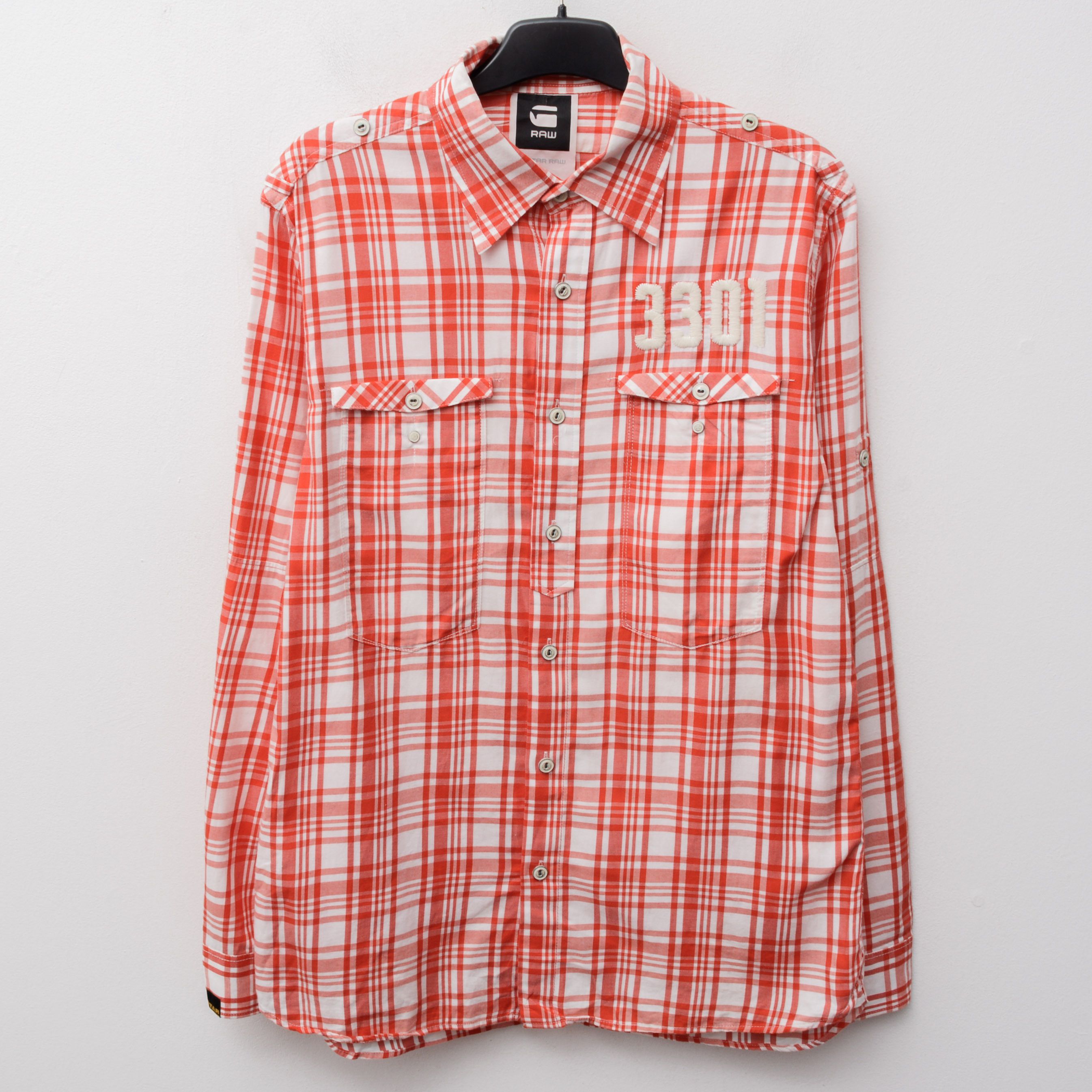 G-Star G STAR RAW Army Hs Check Shirt Casual Button Up Long Sleeve Size US L / EU 52-54 / 3 - 1 Thumbnail