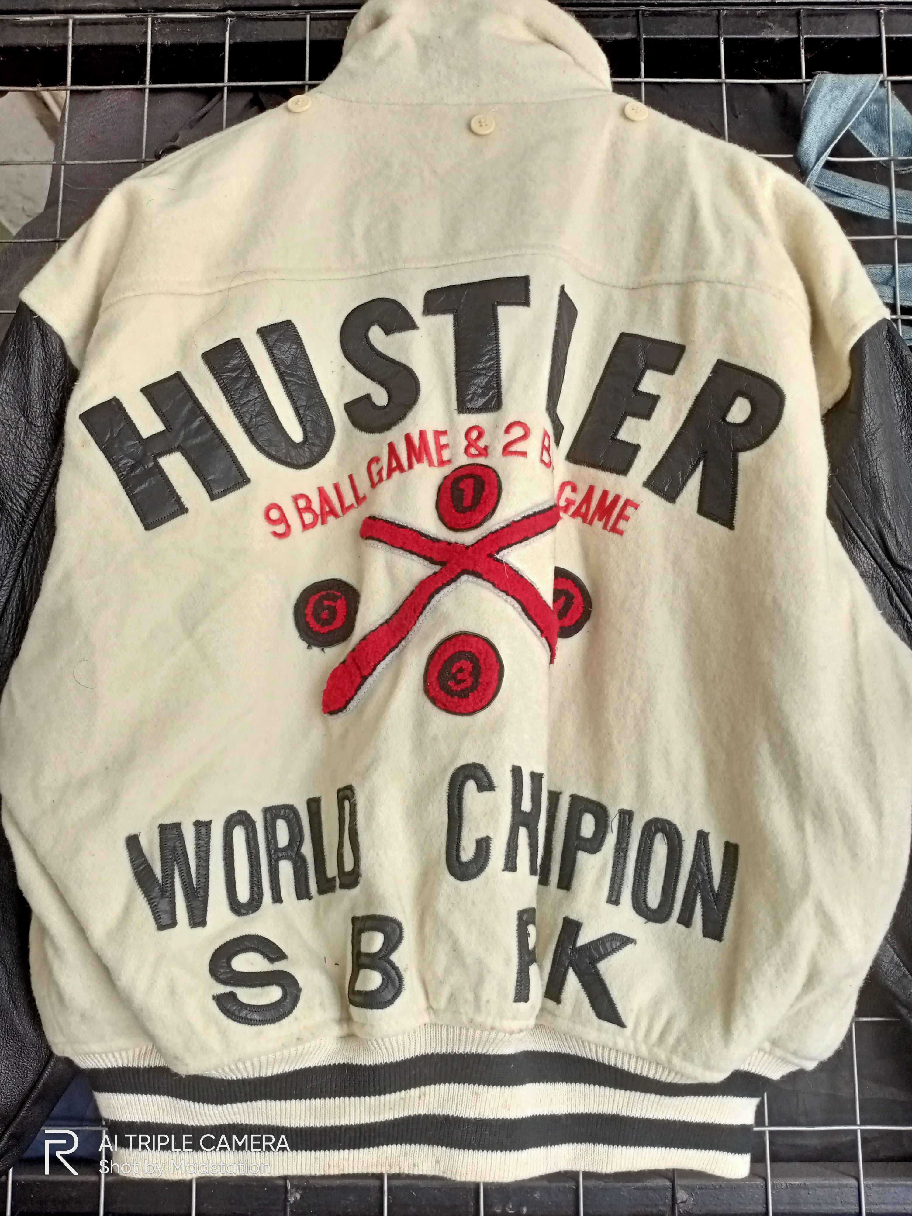 Japanese Brand HUSTLER WORLD CHAMPION VARSITY JACKET Size US L / EU 52-54 / 3 - 10 Thumbnail