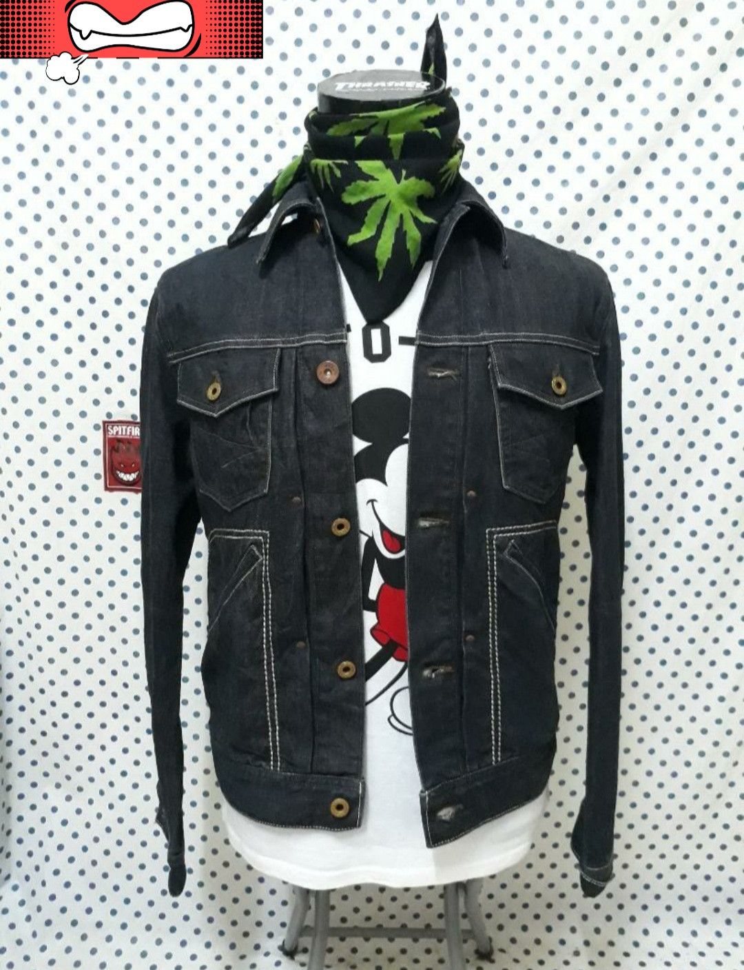 Japanese Brand 💥Seams Navy blue Japanese denim jacket Size US M / EU 48-50 / 2 - 4 Thumbnail