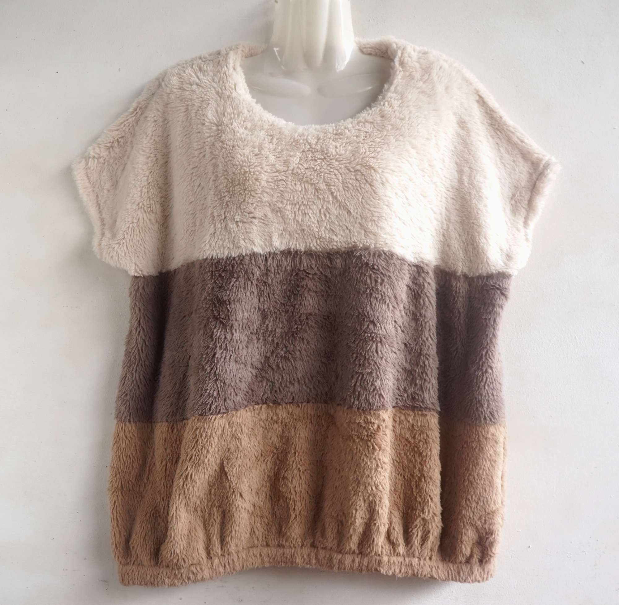 R.P.S. Fluffy Baggy Drop Shoulder Sleeveless Top