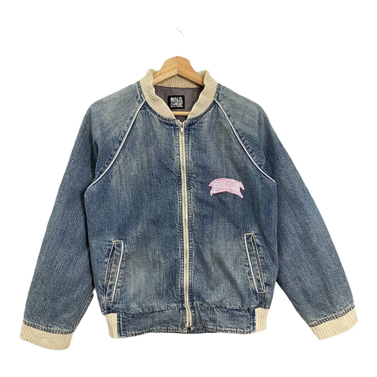 Japanese Brand RARE RNA INC THE ALTERNATIVE SYNDROME DENIM ZIPPER JACKET Size US M / EU 48-50 / 2 - 1 Thumbnail