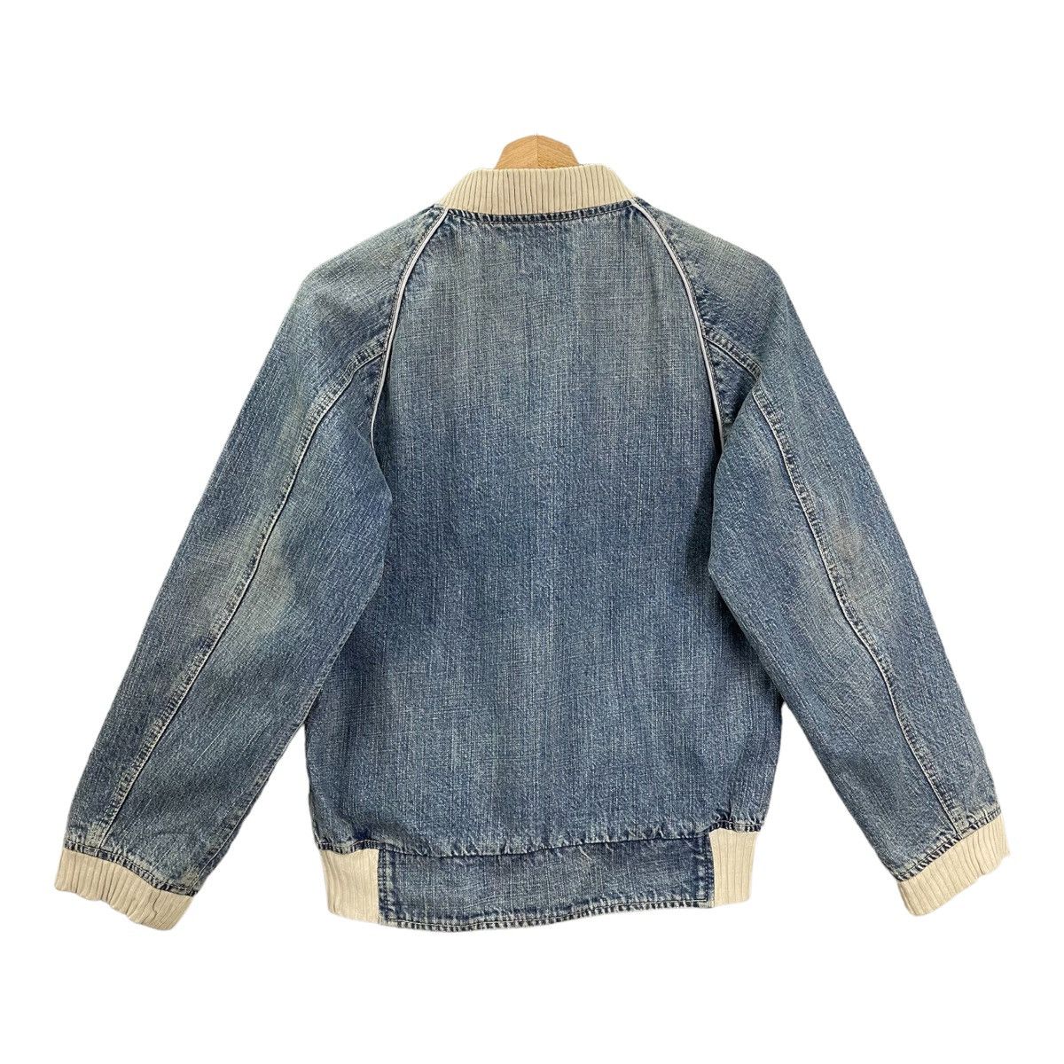 Japanese Brand RARE RNA INC THE ALTERNATIVE SYNDROME DENIM ZIPPER JACKET Size US M / EU 48-50 / 2 - 6 Thumbnail