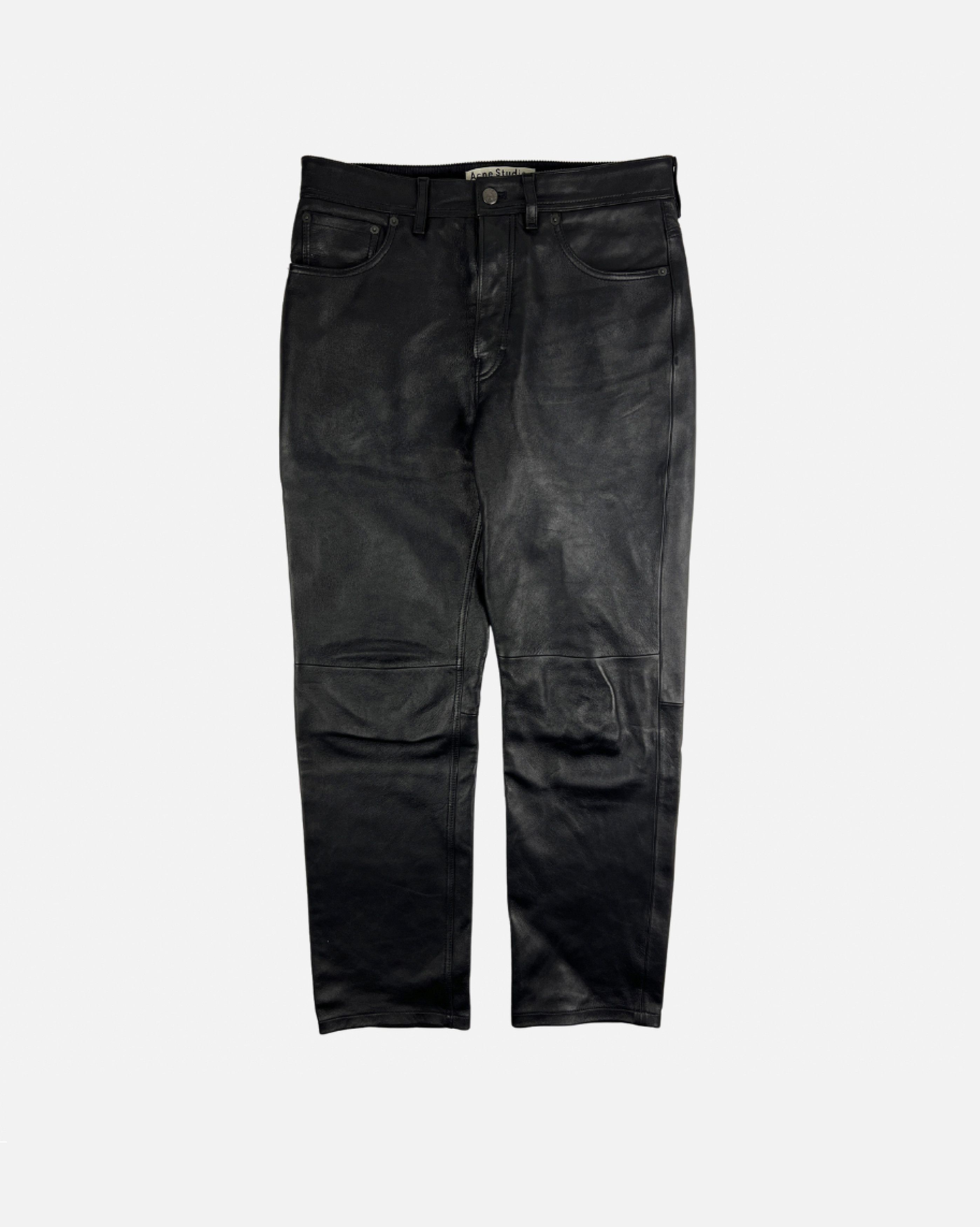 Acne Studios Acne Studios Leather Pants Size US 30 / EU 46 - 1 Thumbnail