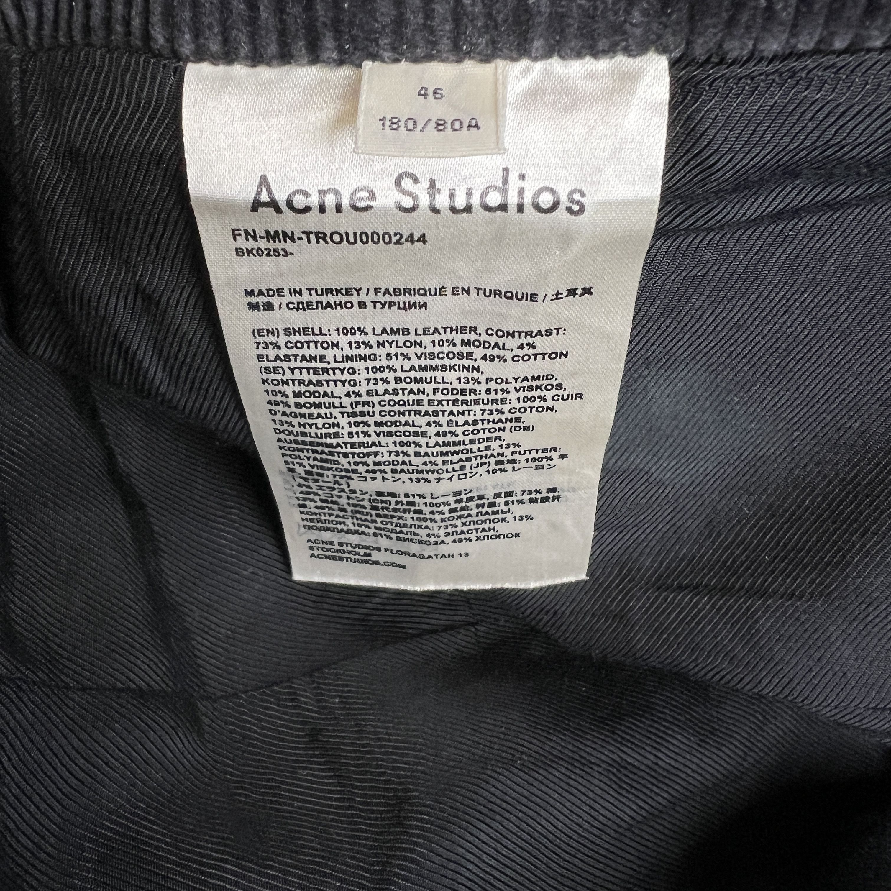 Acne Studios Acne Studios Leather Pants Size US 30 / EU 46 - 6 Thumbnail