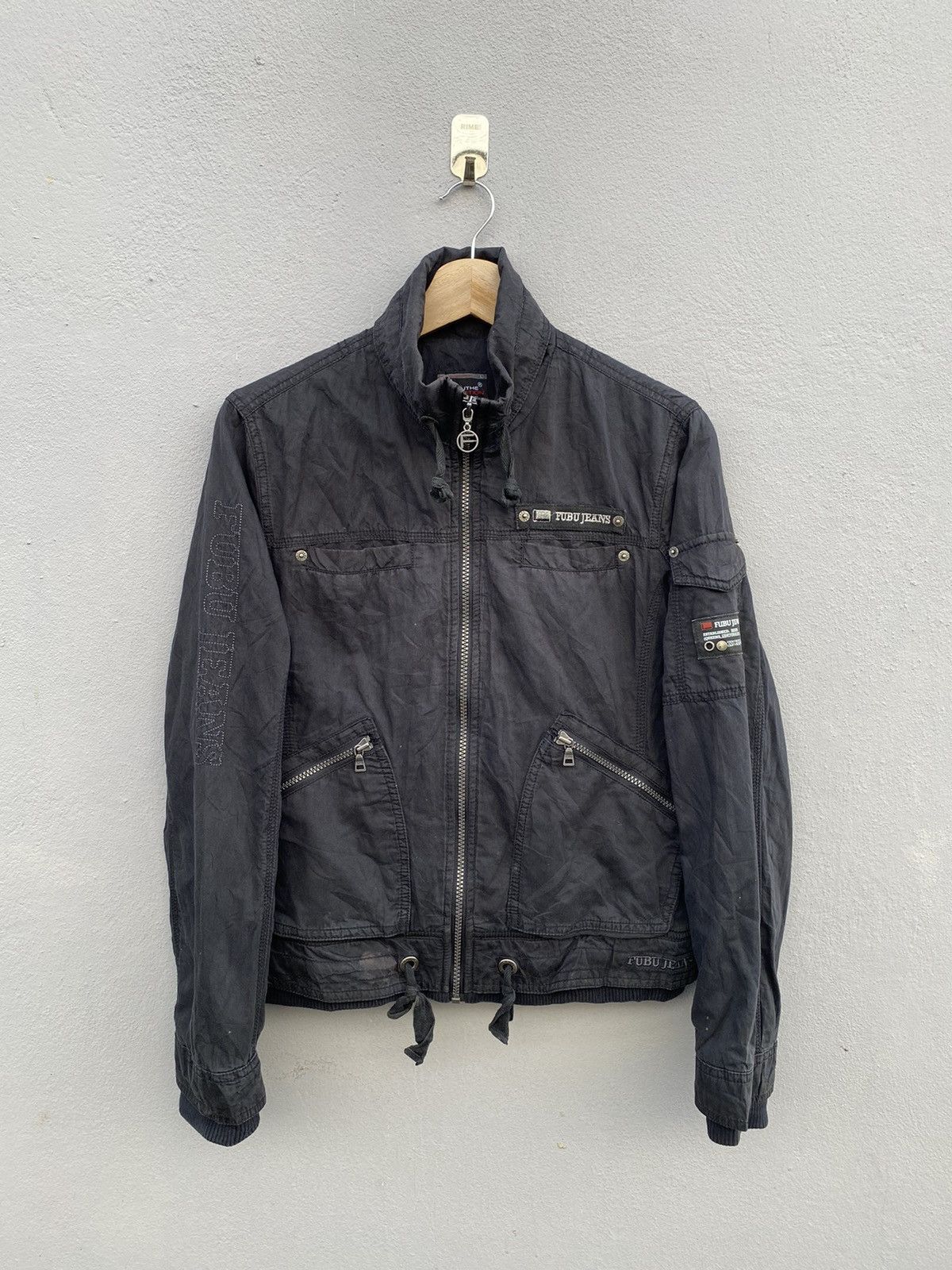 Fubu 💥FUBU JEANS Multipockets Faded Style Jacket Size L / US 10 / IT 46 - 1 Thumbnail