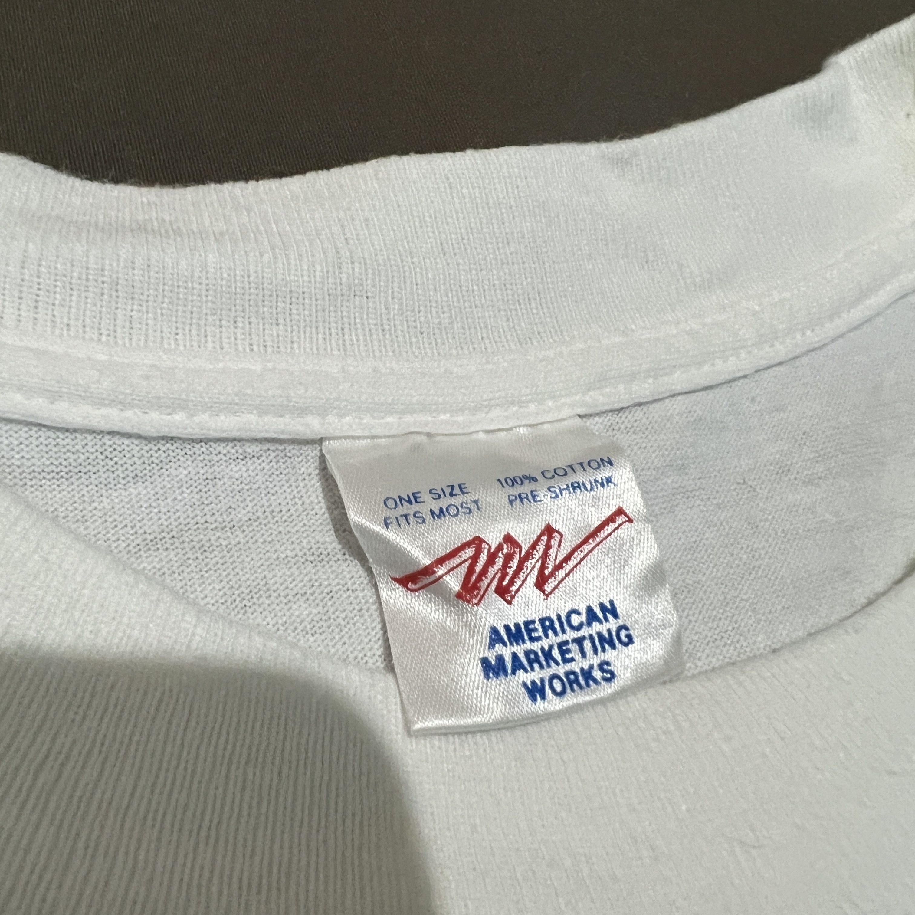 Vintage Vintage 90s All We are saying is kick Saddam Hussein Ass Size US M / EU 48-50 / 2 - 4 Thumbnail
