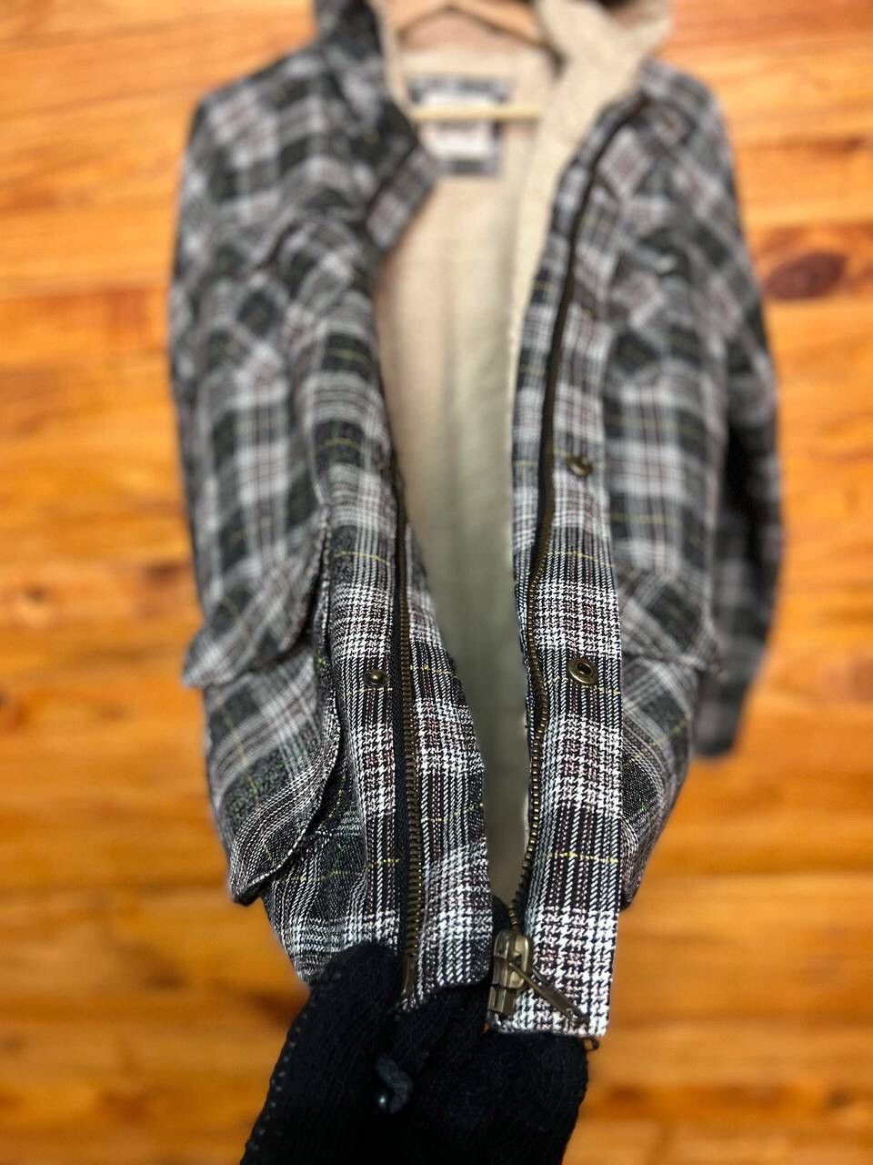 Japanese Brand NANEA COMPANY WOOL PLAID HOODIE JACKET Size US S / EU 44-46 / 1 - 10 Thumbnail
