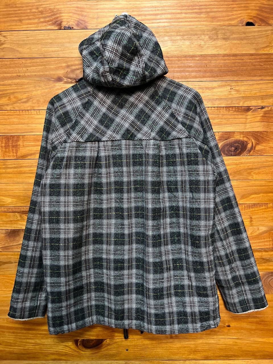 Japanese Brand NANEA COMPANY WOOL PLAID HOODIE JACKET Size US S / EU 44-46 / 1 - 8 Thumbnail