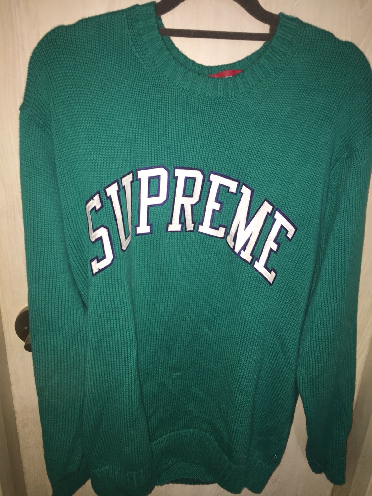 Supreme Supreme green sweater | Grailed
