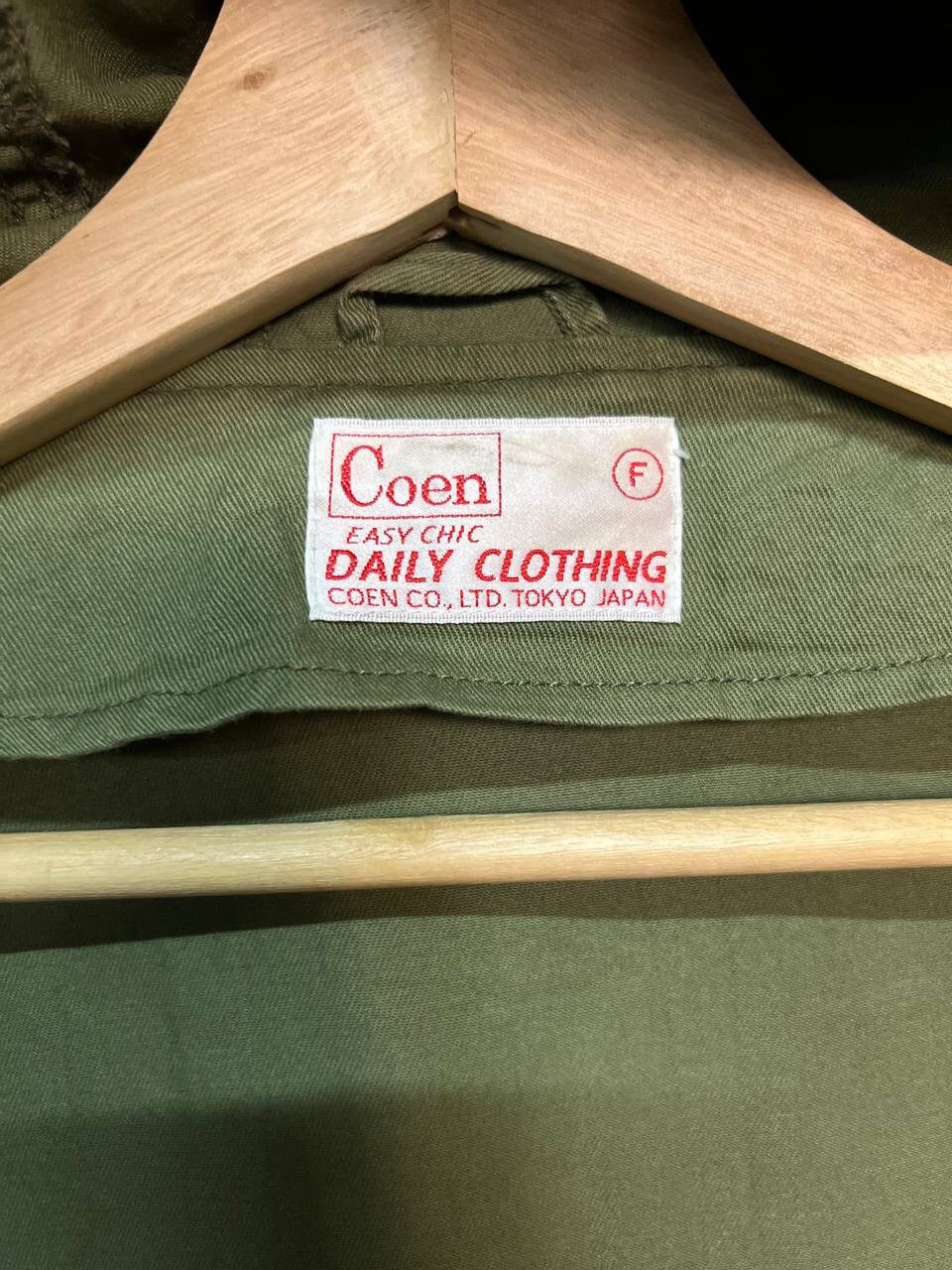 Japanese Brand COEN ARMY GREEN HOODIE JACKET Size US S / EU 44-46 / 1 - 11 Thumbnail