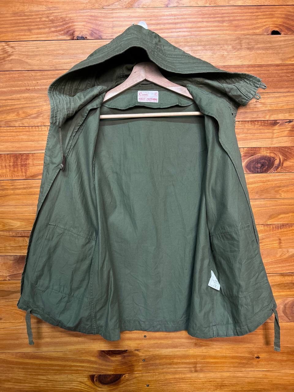 Japanese Brand COEN ARMY GREEN HOODIE JACKET Size US S / EU 44-46 / 1 - 10 Thumbnail