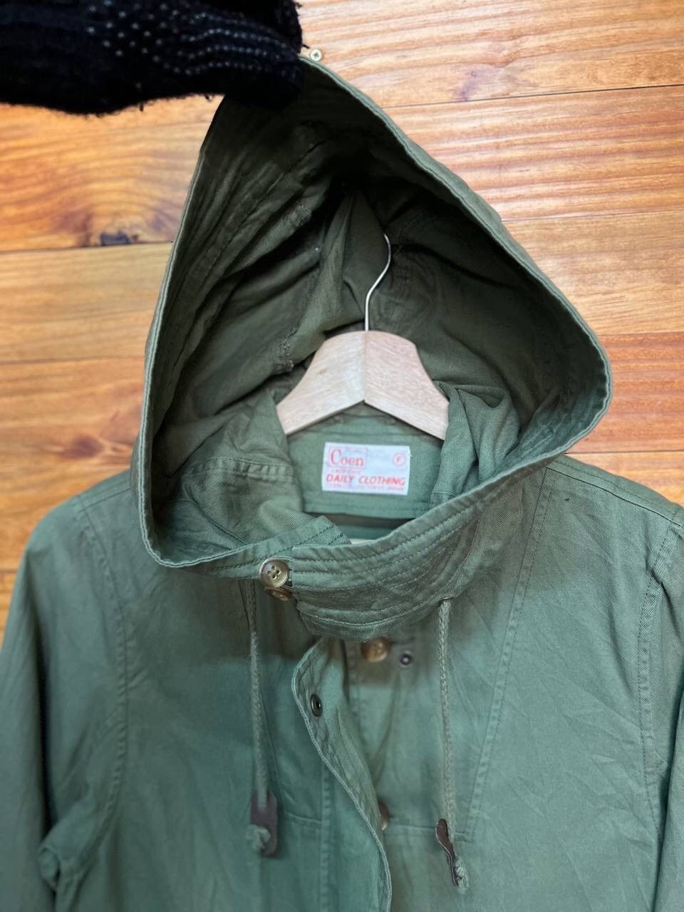 Japanese Brand COEN ARMY GREEN HOODIE JACKET Size US S / EU 44-46 / 1 - 8 Thumbnail