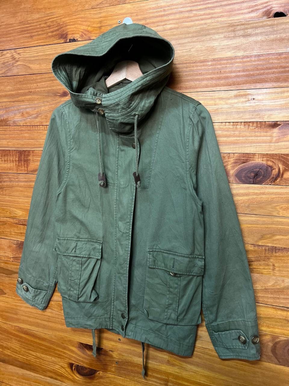 Japanese Brand COEN ARMY GREEN HOODIE JACKET Size US S / EU 44-46 / 1 - 3 Thumbnail