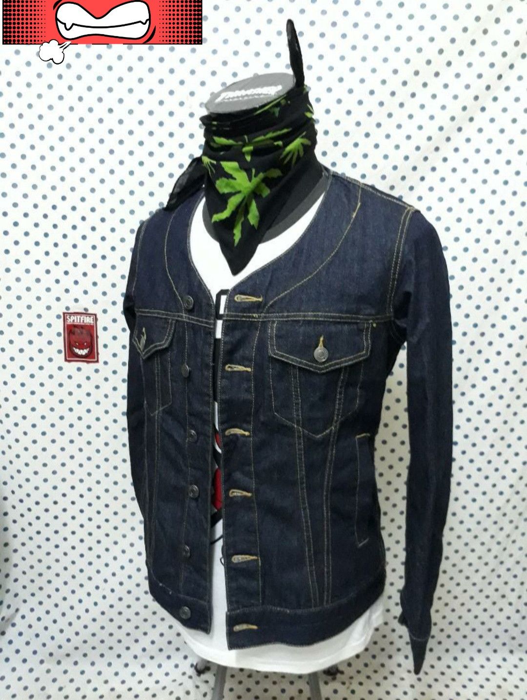 PPFM Jungle storm navy blue colour denim jacket Size US M / EU 48-50 / 2 - 4 Thumbnail
