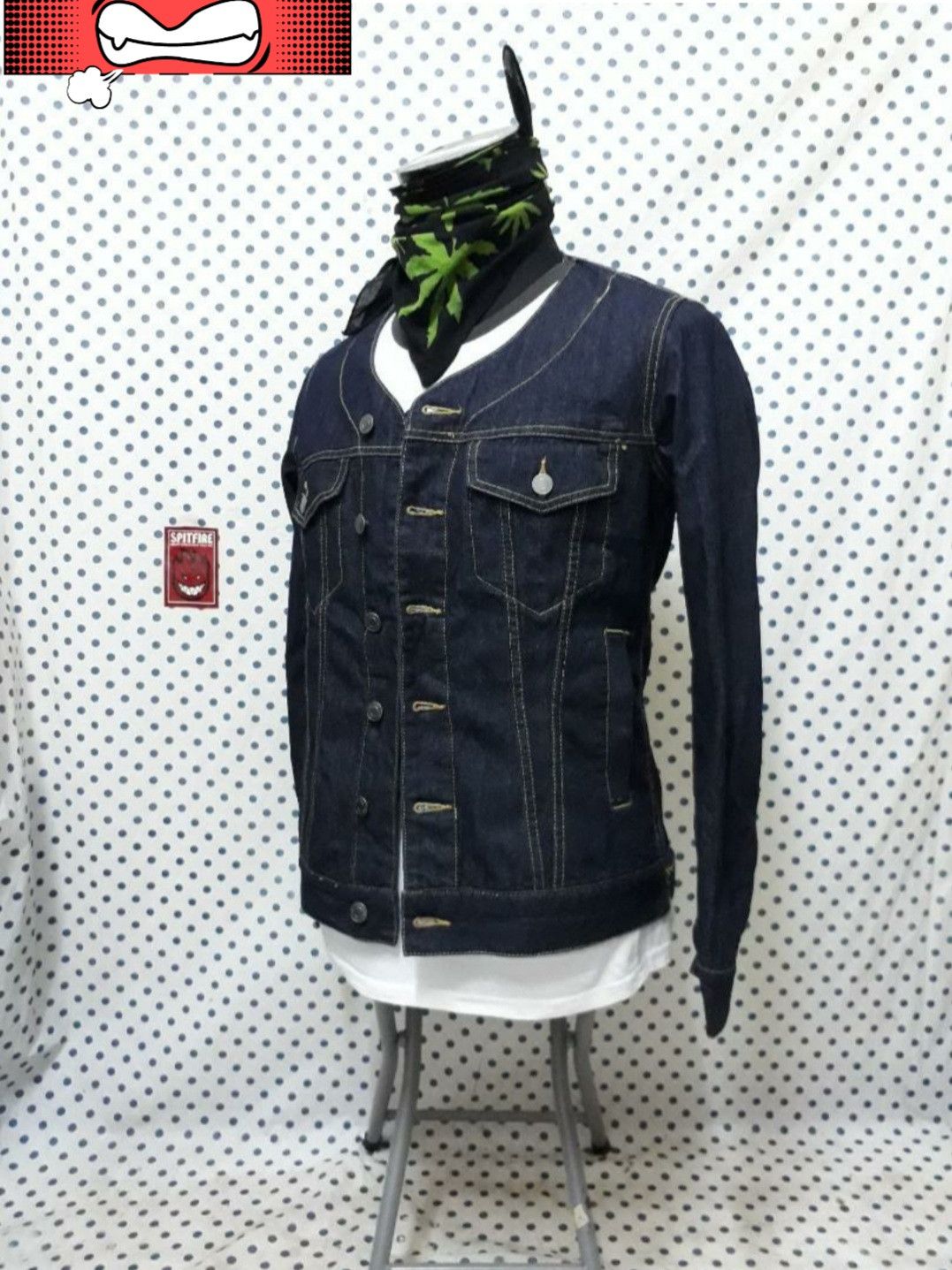 PPFM Jungle storm navy blue colour denim jacket Size US M / EU 48-50 / 2 - 5 Thumbnail