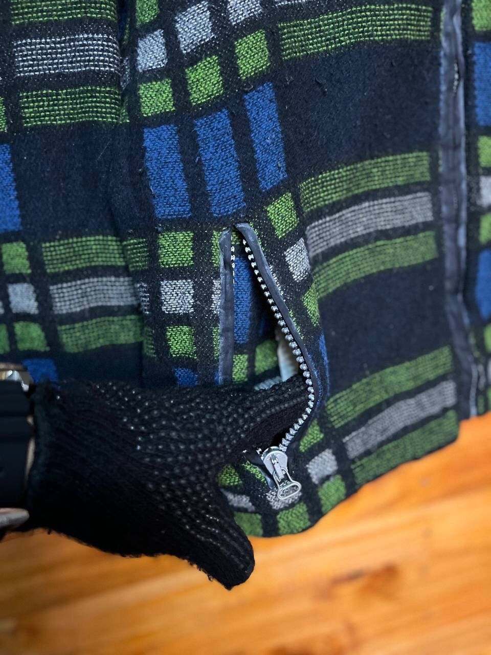 Japanese Brand BY CHIEMSEE WOOL PLAID HOODIE JACKET Size US S / EU 44-46 / 1 - 4 Thumbnail