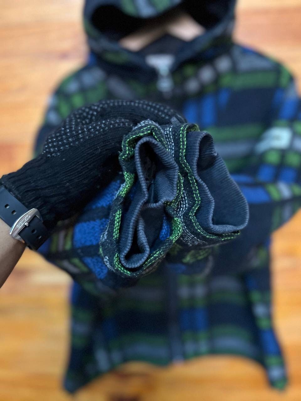 Japanese Brand BY CHIEMSEE WOOL PLAID HOODIE JACKET Size US S / EU 44-46 / 1 - 5 Thumbnail