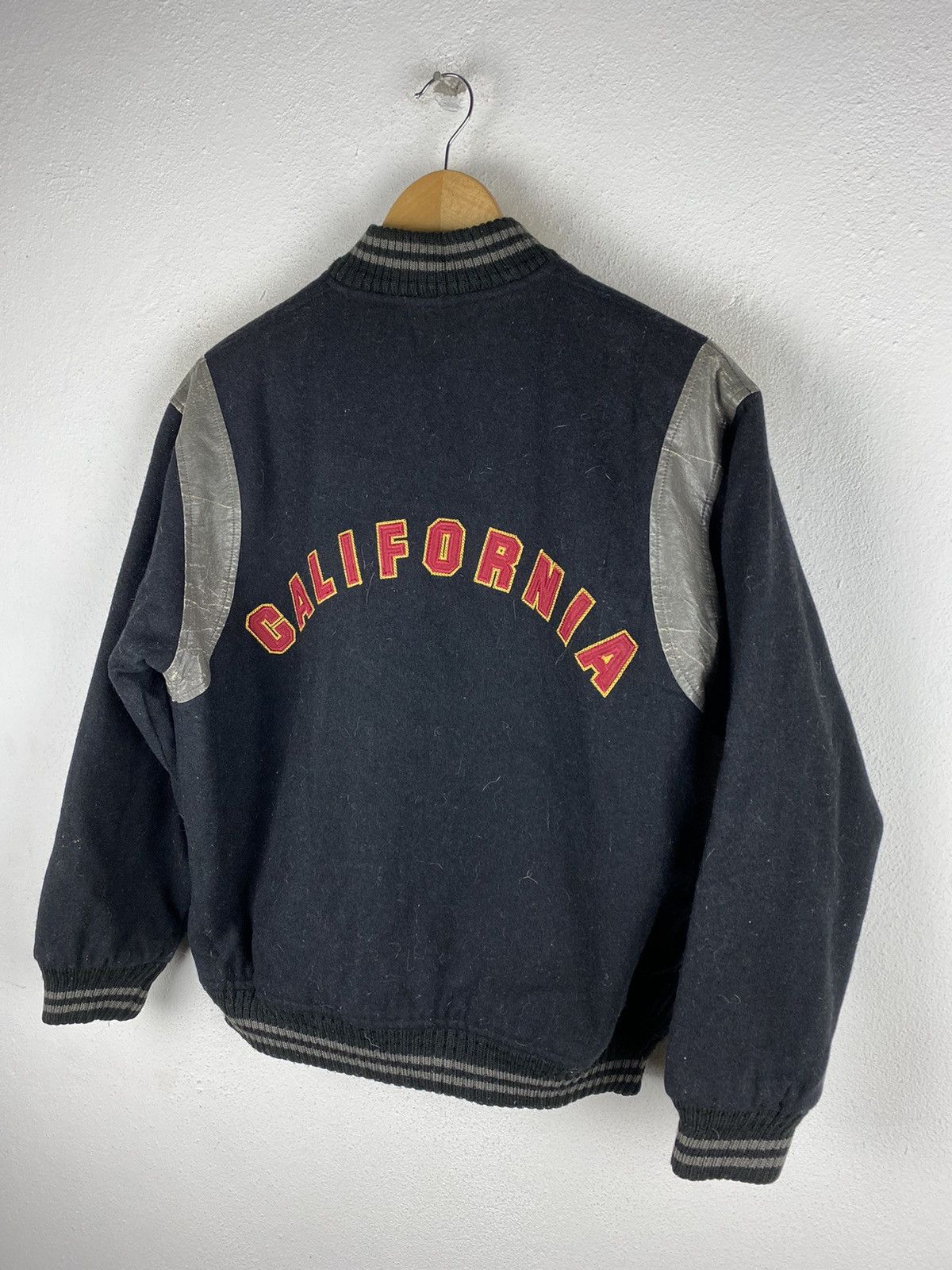 Japanese Brand Vintage “California” Troy Bros’ Varsity Jacket Wool Leather Size US S / EU 44-46 / 1 - 5 Thumbnail